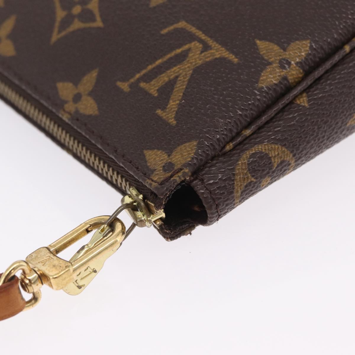 LOUIS VUITTON Monogram Pochette Accessoires Pouch M51980 LV Auth ki6933
