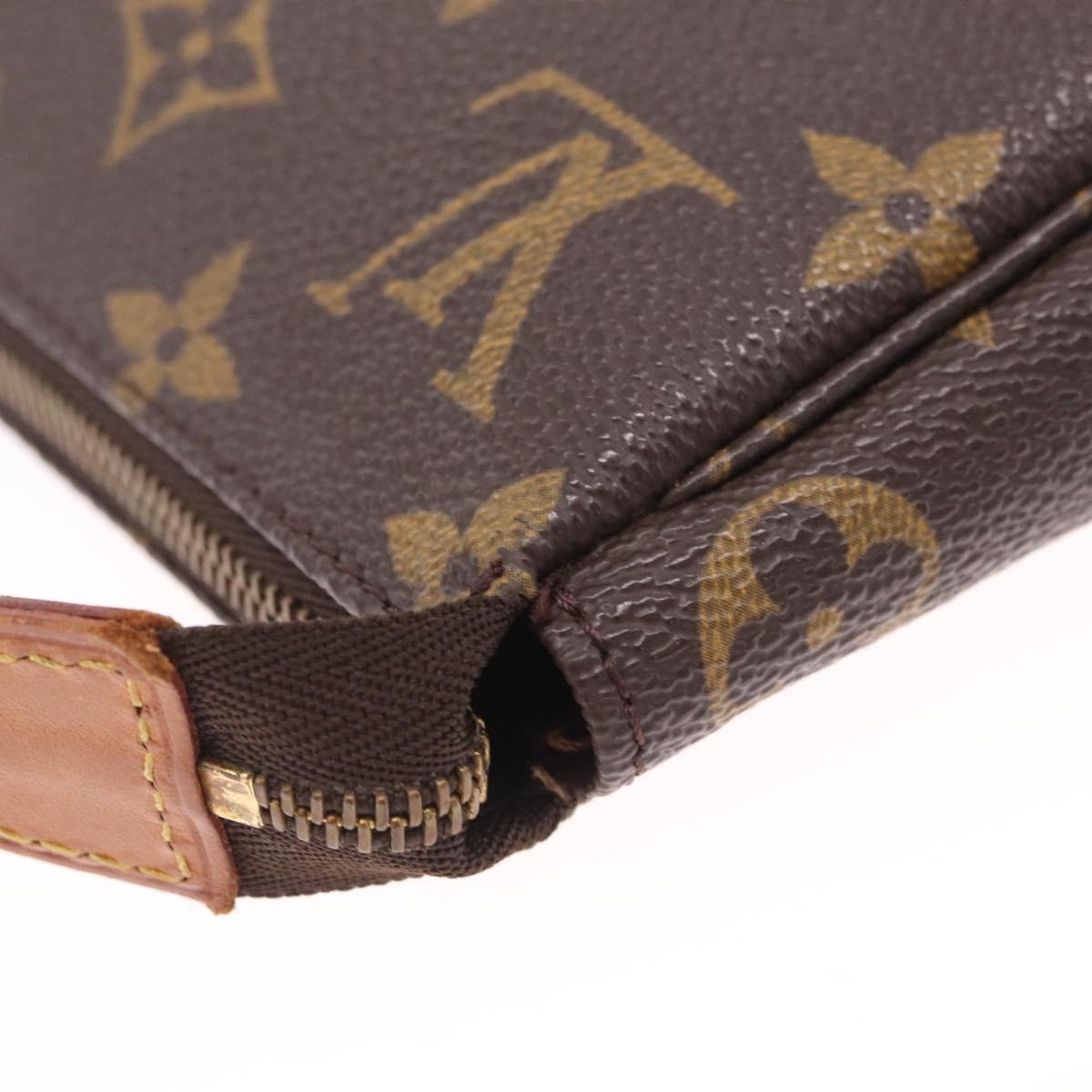 LOUIS VUITTON Monogram Pochette Accessoires Pouch M51980 LV Auth ki6933