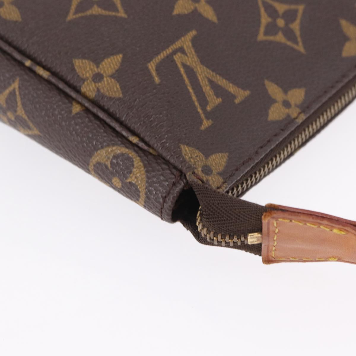 LOUIS VUITTON Monogram Pochette Accessoires Pouch M51980 LV Auth ki6933