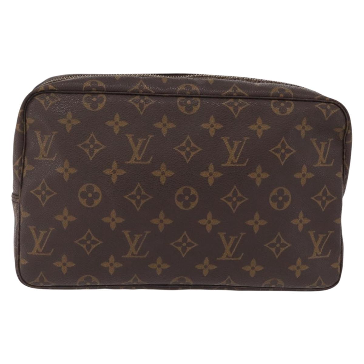 LOUIS VUITTON Monogram Trousse Toilette 28 Clutch Bag M47522 LV Auth ki6941V