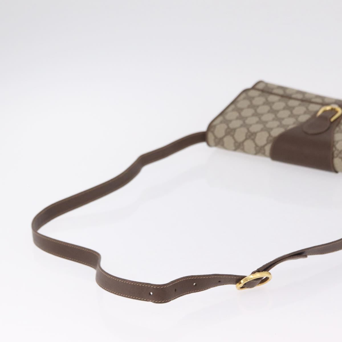 GUCCI GG Supreme Shoulder Bag PVC Beige Gold Tone 904 02 050 Auth ki6946