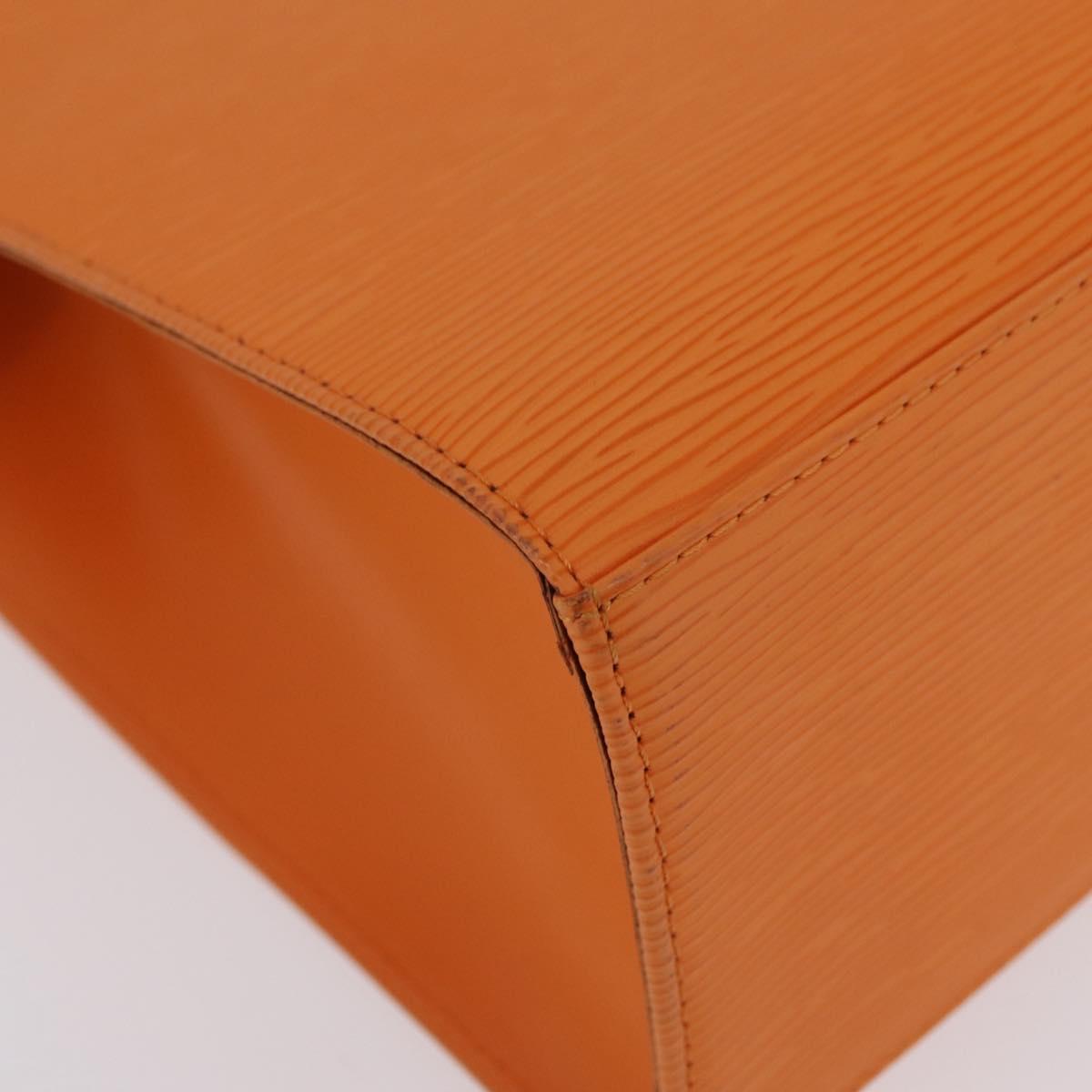 LOUIS VUITTON Epi Croisette PM Tote Bag Orange Mandarin M5249H LV Auth ki6947V