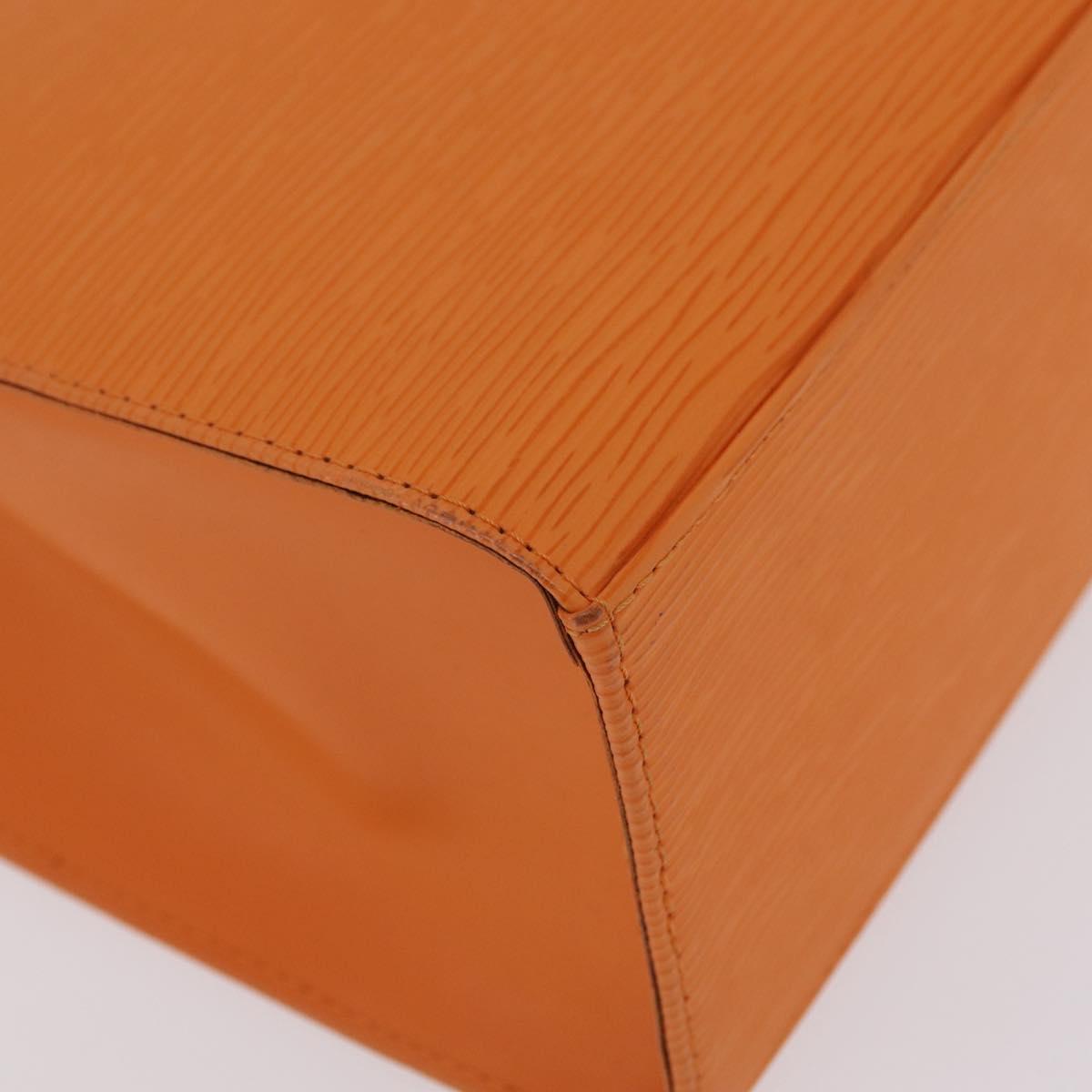 LOUIS VUITTON Epi Croisette PM Tote Bag Orange Mandarin M5249H LV Auth ki6947V
