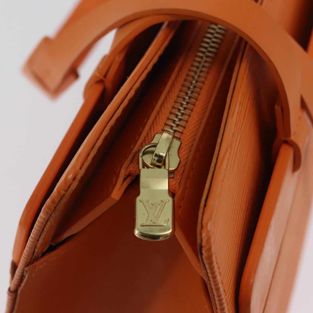 LOUIS VUITTON Epi Croisette PM Tote Bag Orange Mandarin M5249H LV Auth ki6947V