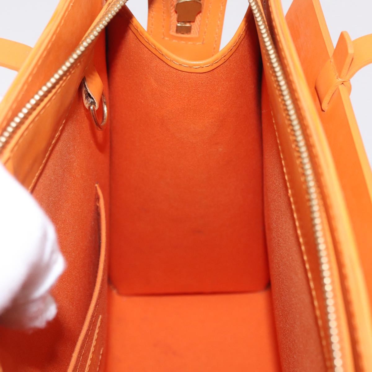 LOUIS VUITTON Epi Croisette PM Tote Bag Orange Mandarin M5249H LV Auth ki6947V