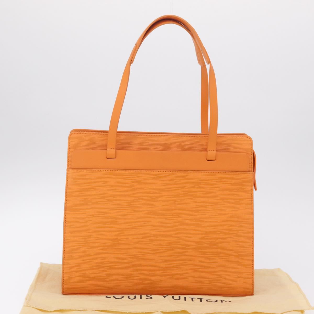 LOUIS VUITTON Epi Croisette PM Tote Bag Orange Mandarin M5249H LV Auth ki6947V