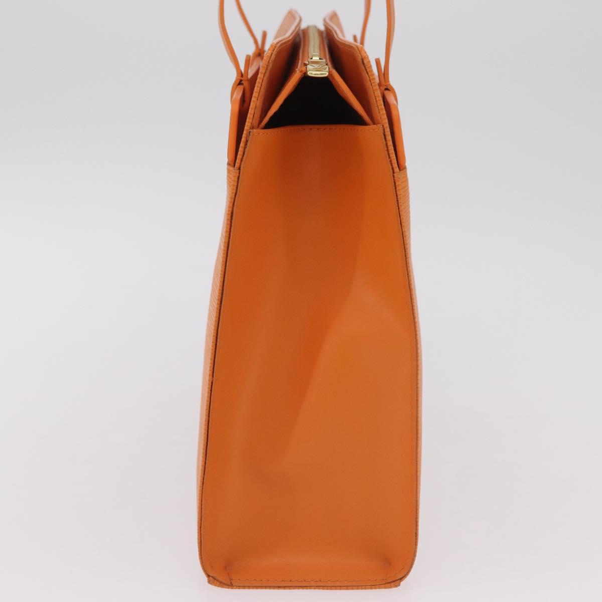 LOUIS VUITTON Epi Croisette PM Tote Bag Orange Mandarin M5249H LV Auth ki6947V