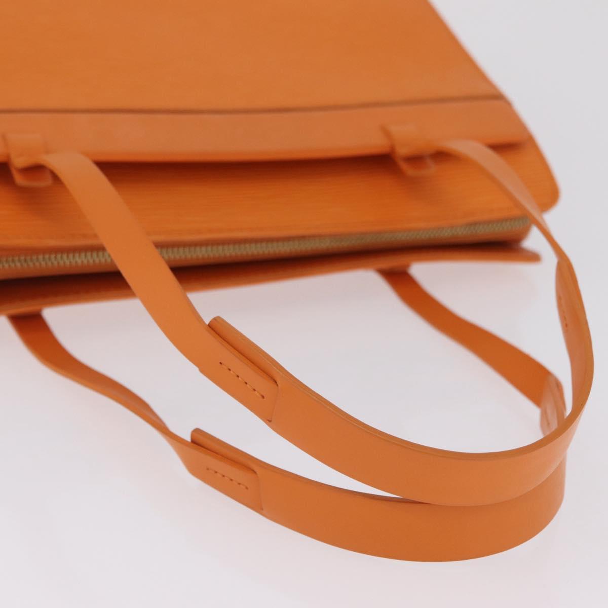 LOUIS VUITTON Epi Croisette PM Tote Bag Orange Mandarin M5249H LV Auth ki6947V