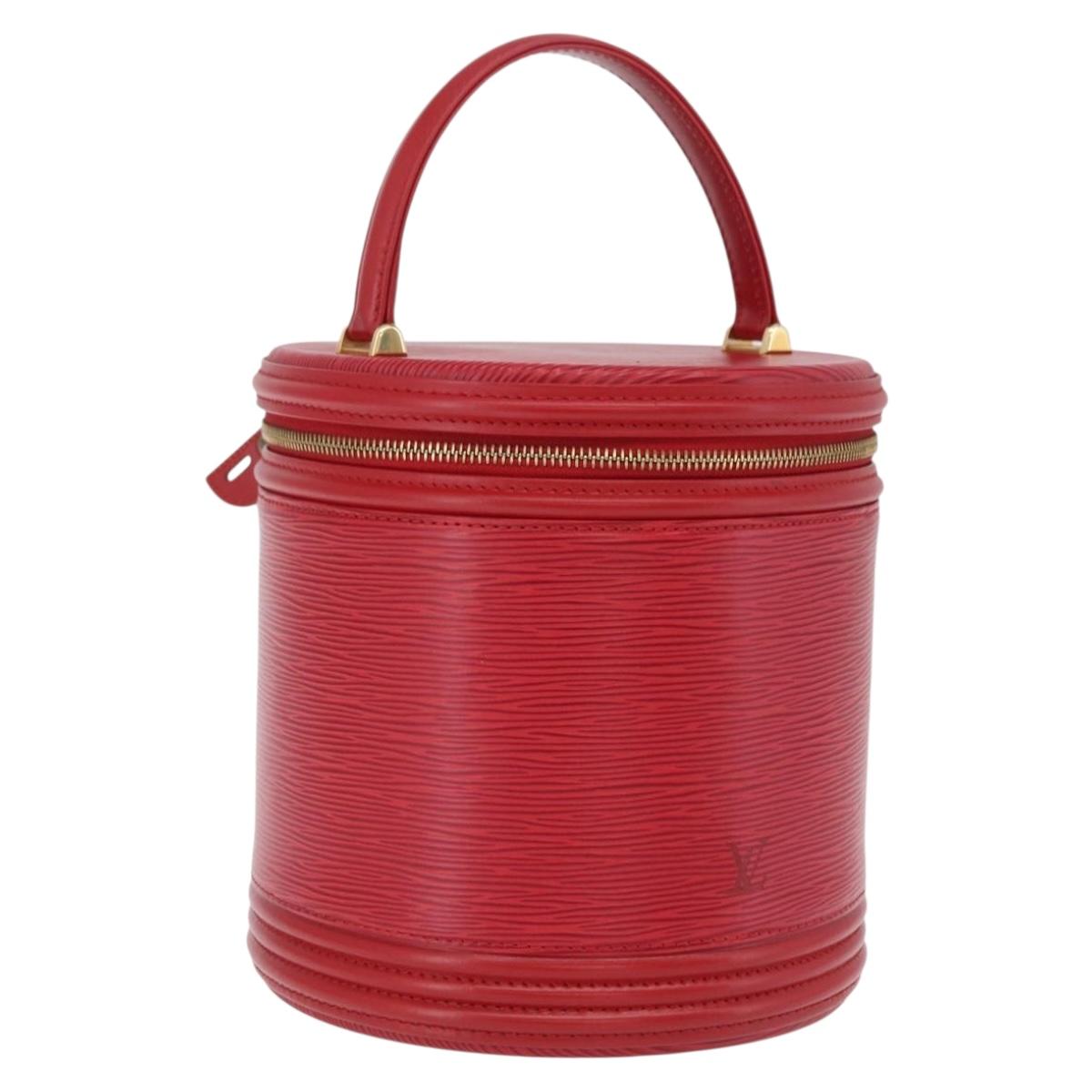 LOUIS VUITTON Epi Cannes Hand Bag Red M48037 LV Auth ki6953A