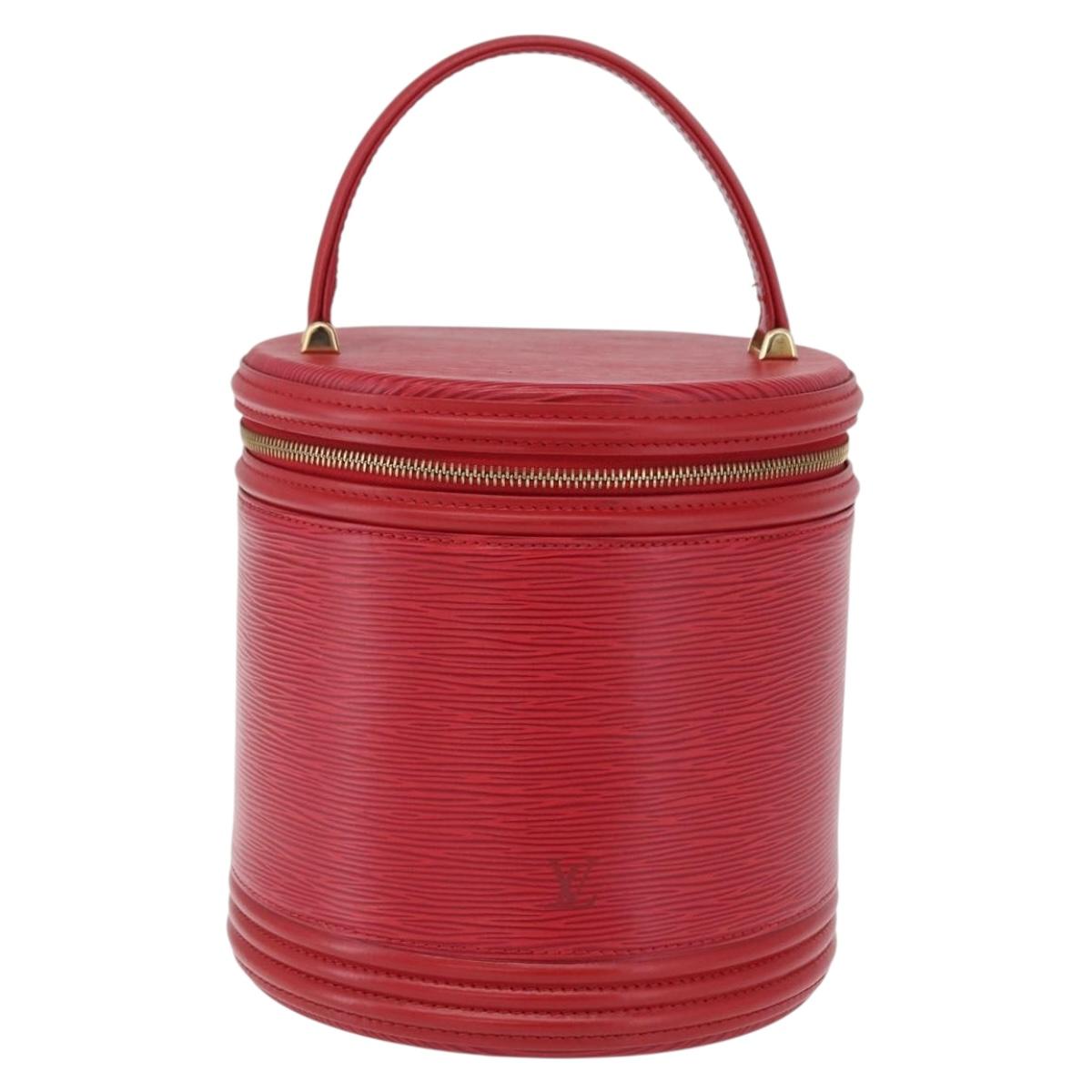 LOUIS VUITTON Epi Cannes Hand Bag Red M48037 LV Auth ki6953A