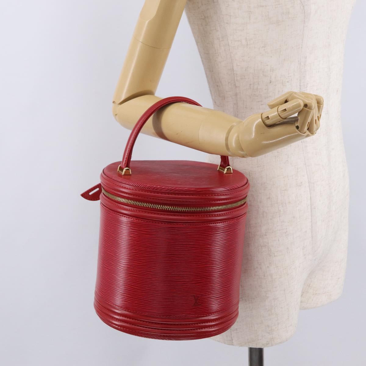 LOUIS VUITTON Epi Cannes Hand Bag Red M48037 LV Auth ki6953A