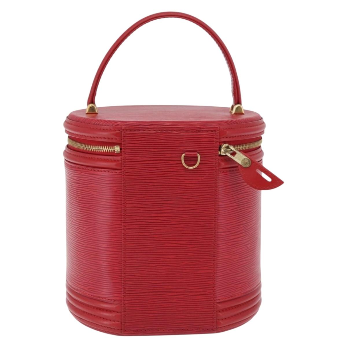 LOUIS VUITTON Epi Cannes Hand Bag Red M48037 LV Auth ki6953A
