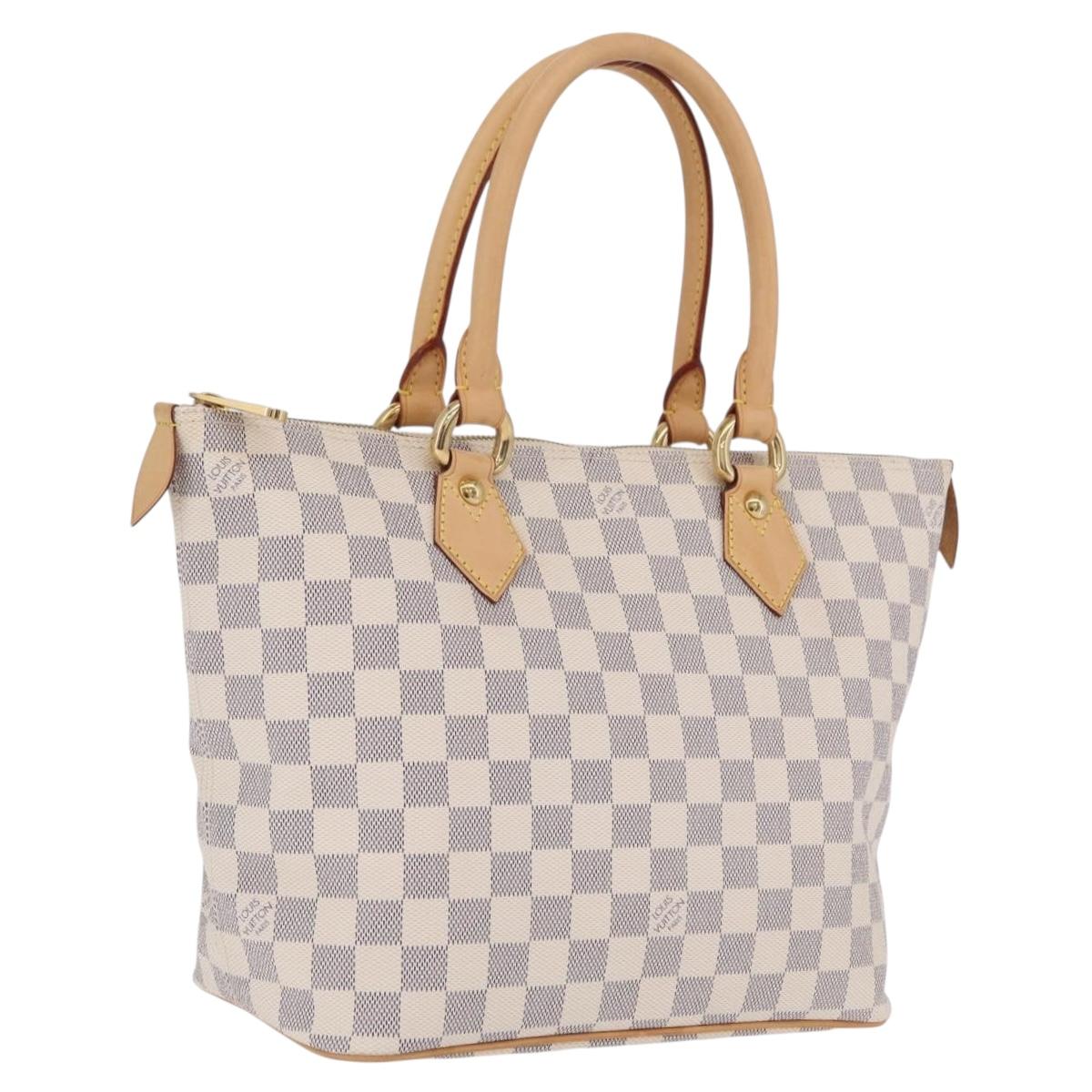 LOUIS VUITTON Damier Azur Saleya PM Tote Bag N51186 LV Auth ki6954V