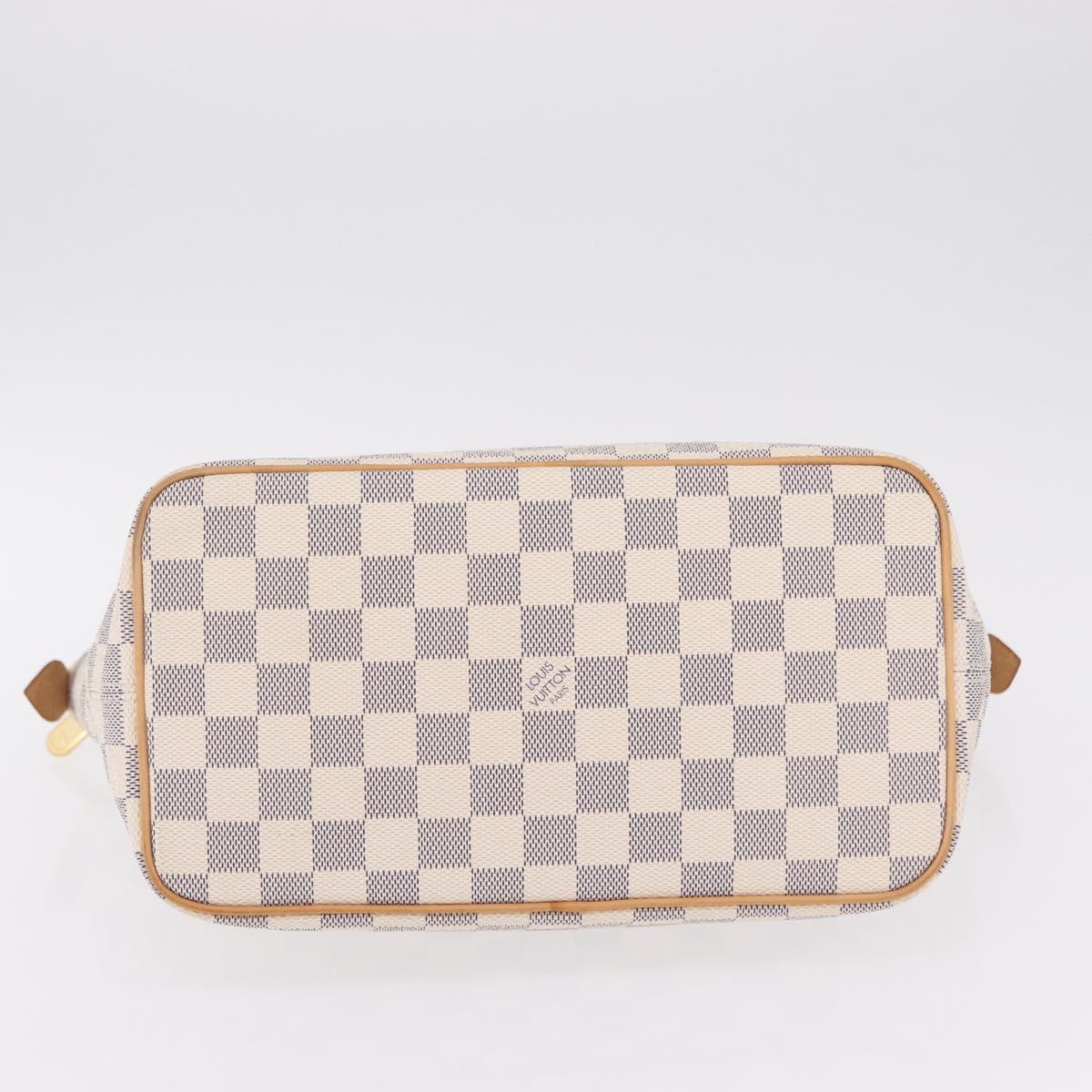 LOUIS VUITTON Damier Azur Saleya PM Tote Bag N51186 LV Auth ki6954V