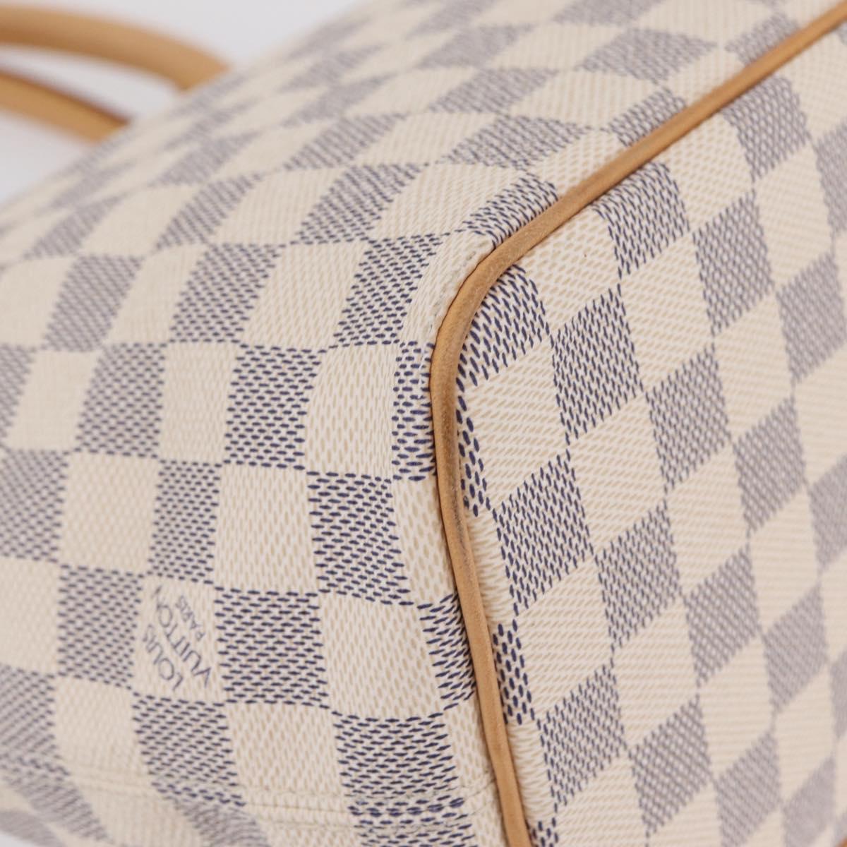 LOUIS VUITTON Damier Azur Saleya PM Tote Bag N51186 LV Auth ki6954V