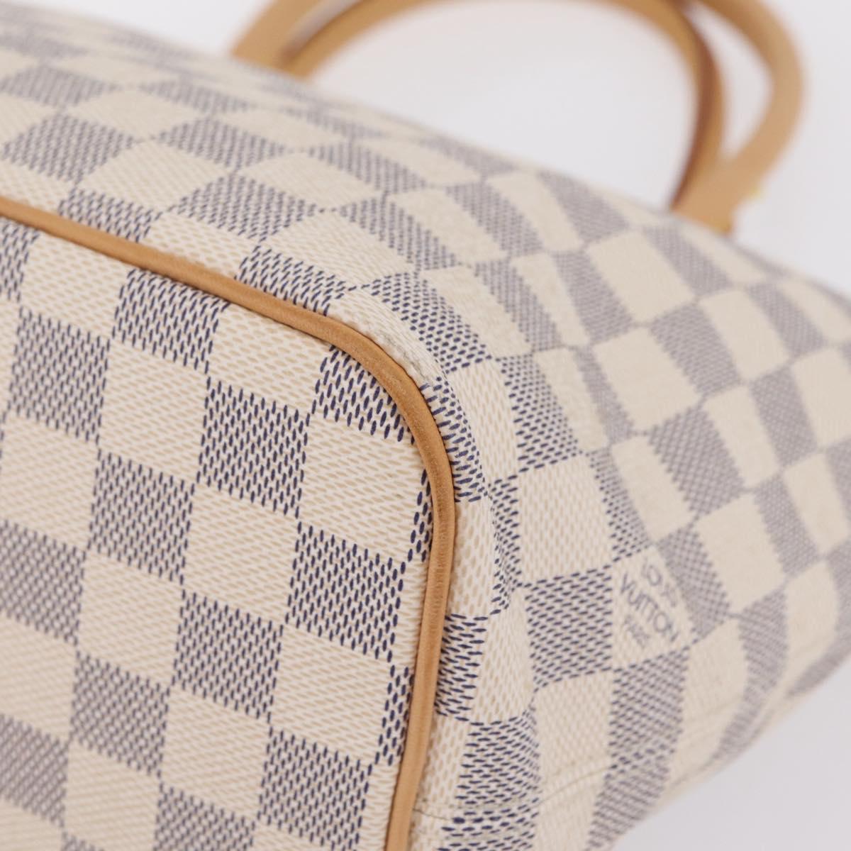 LOUIS VUITTON Damier Azur Saleya PM Tote Bag N51186 LV Auth ki6954V