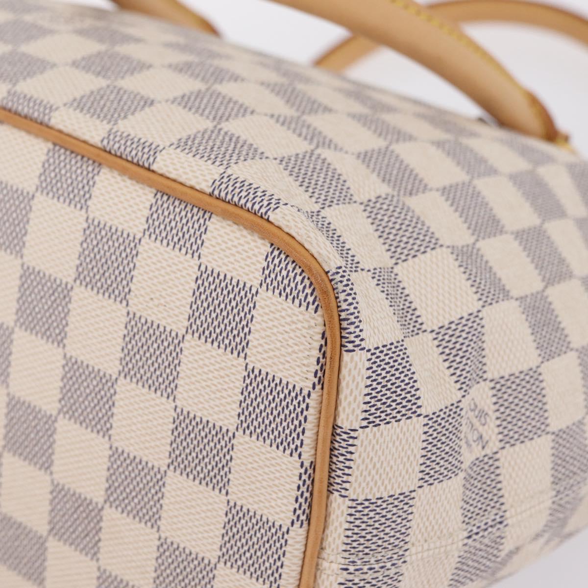 LOUIS VUITTON Damier Azur Saleya PM Tote Bag N51186 LV Auth ki6954V