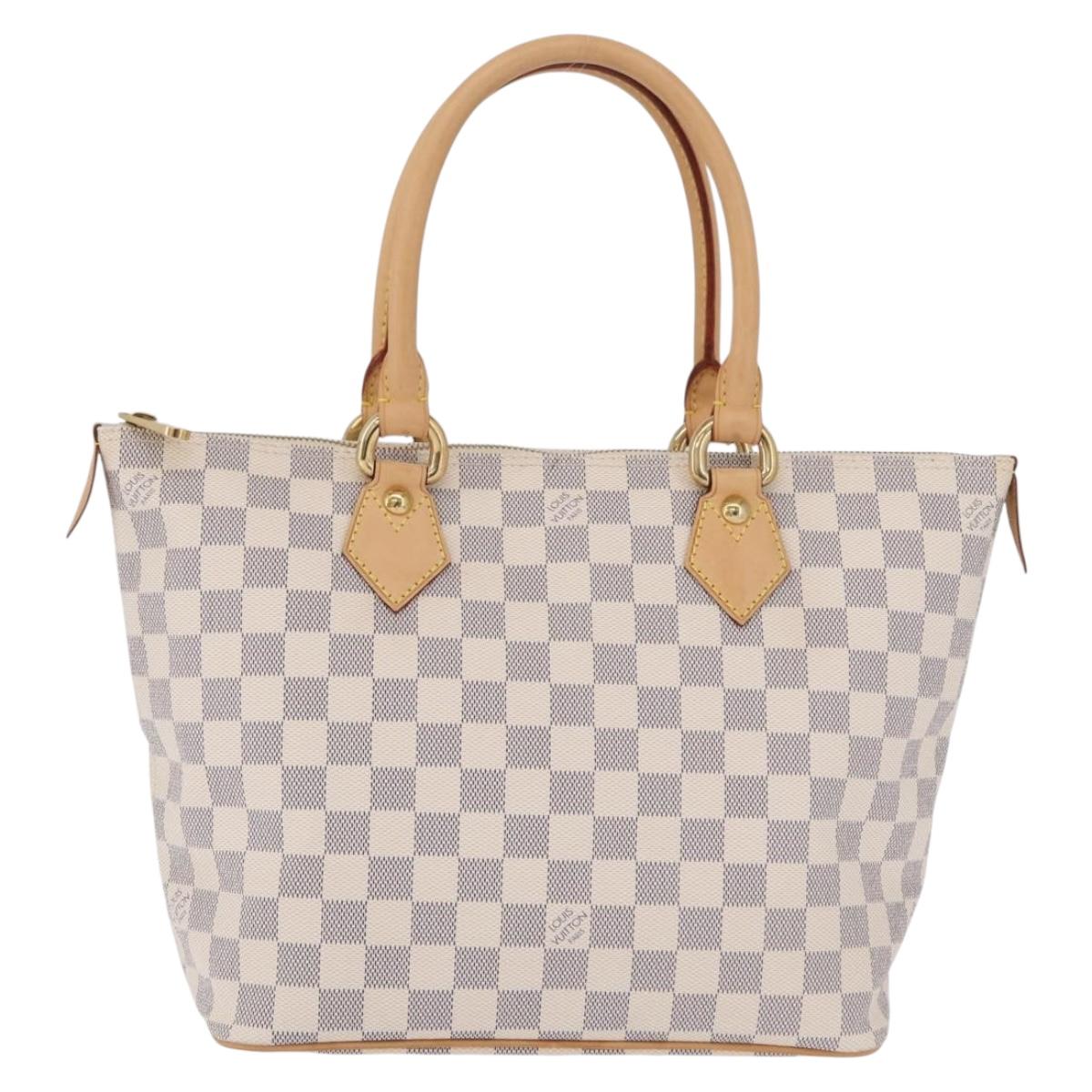 LOUIS VUITTON Damier Azur Saleya PM Tote Bag N51186 LV Auth ki6954V