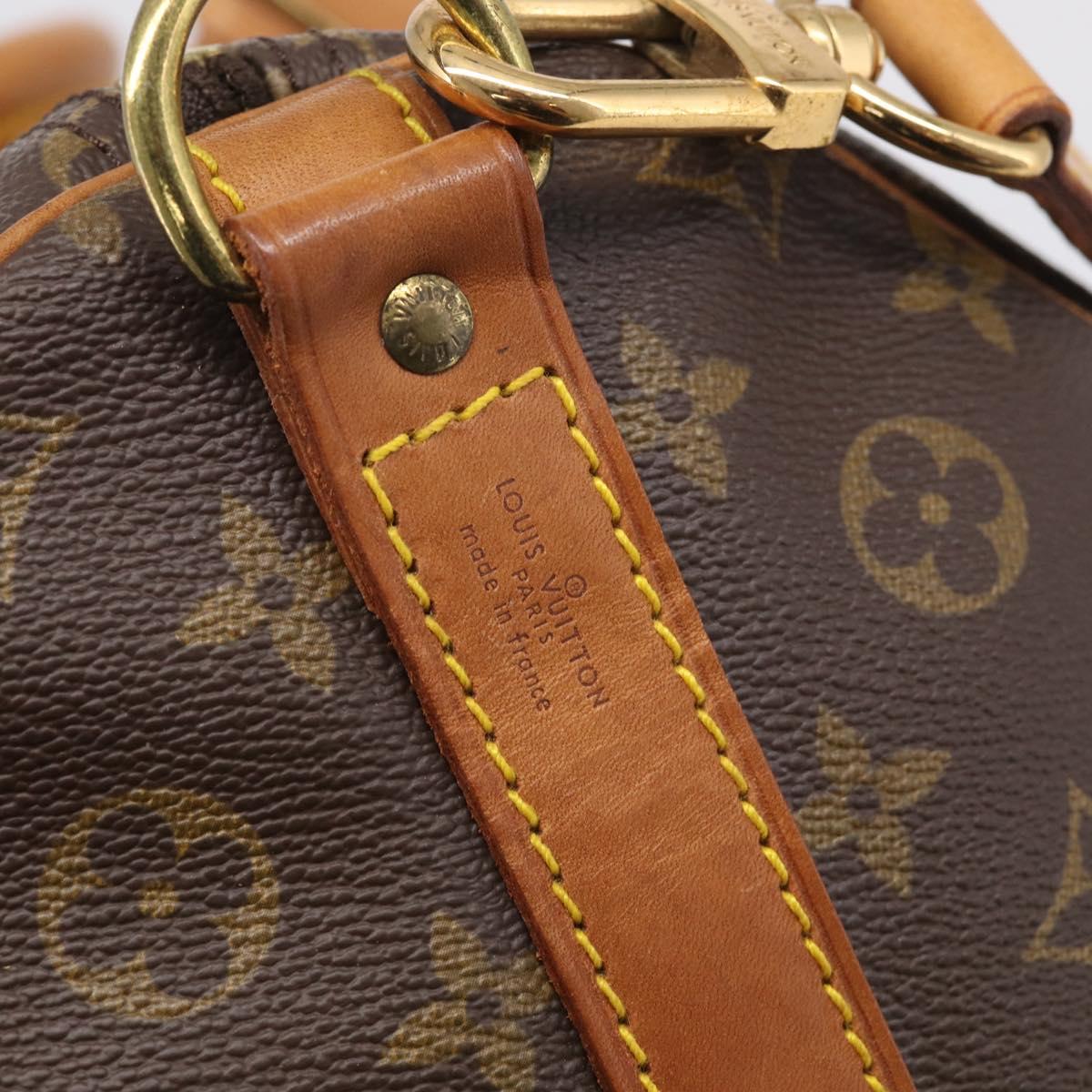LOUIS VUITTON Monogram Keepall Bandouliere 55 Boston Bag M41414 LV Auth ki6956V