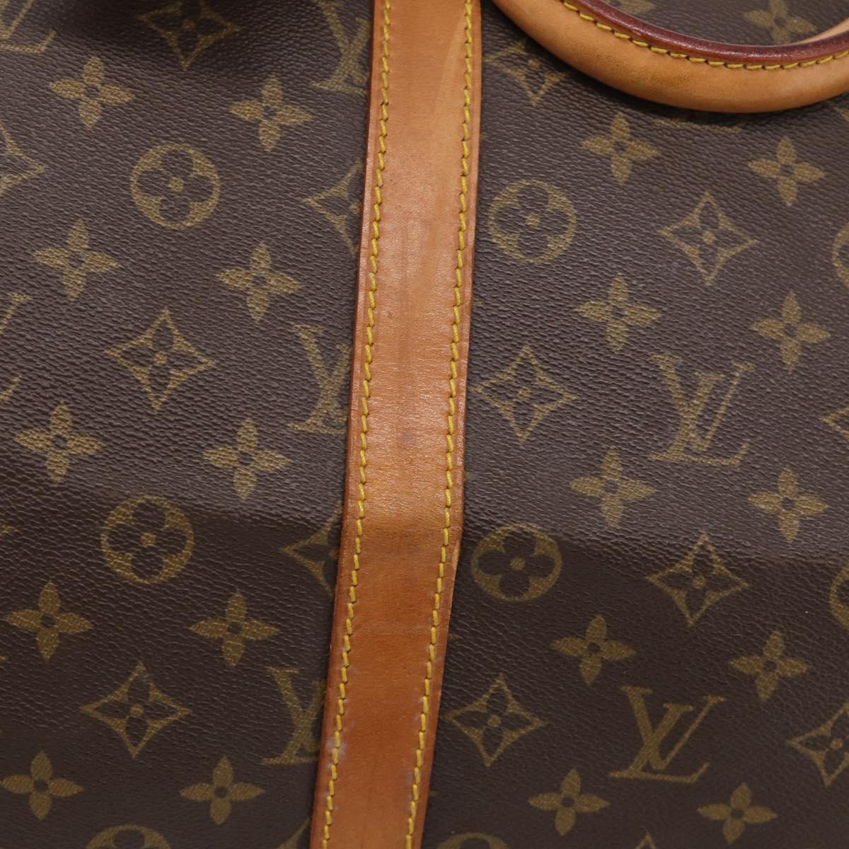 LOUIS VUITTON Monogram Keepall Bandouliere 55 Boston Bag M41414 LV Auth ki6956V