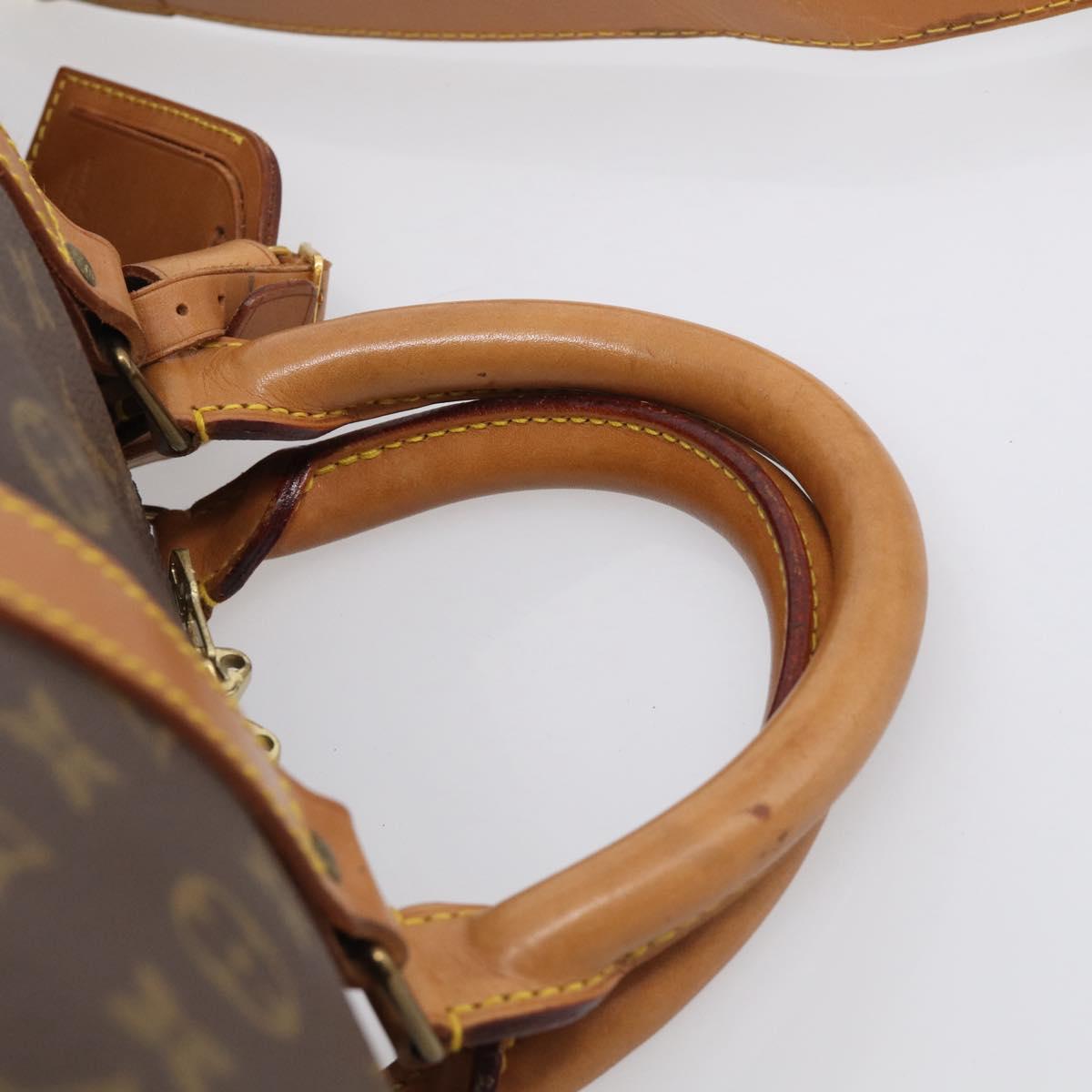 LOUIS VUITTON Monogram Keepall Bandouliere 55 Boston Bag M41414 LV Auth ki6956V