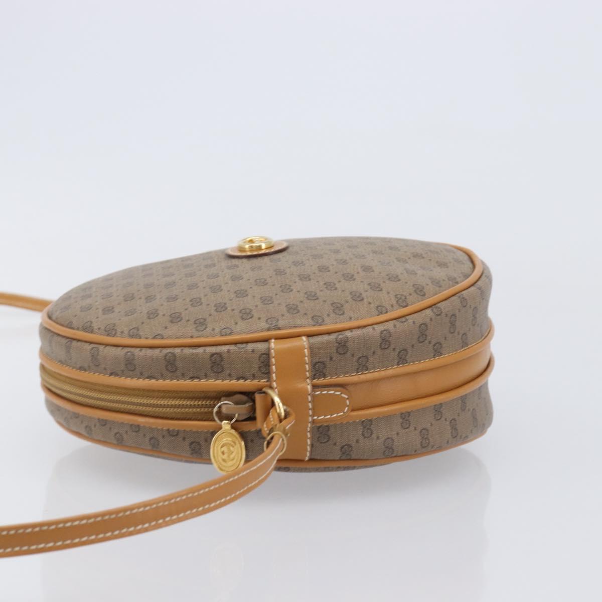 GUCCI Micro GG Shoulder Bag PVC Beige Gold Tone 007 104 0088 Auth ki6962