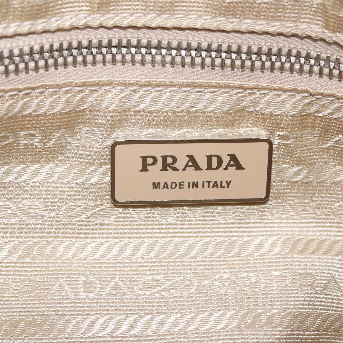 PRADA Shoulder Bag Nylon Light Blue Silver Auth ki6964A