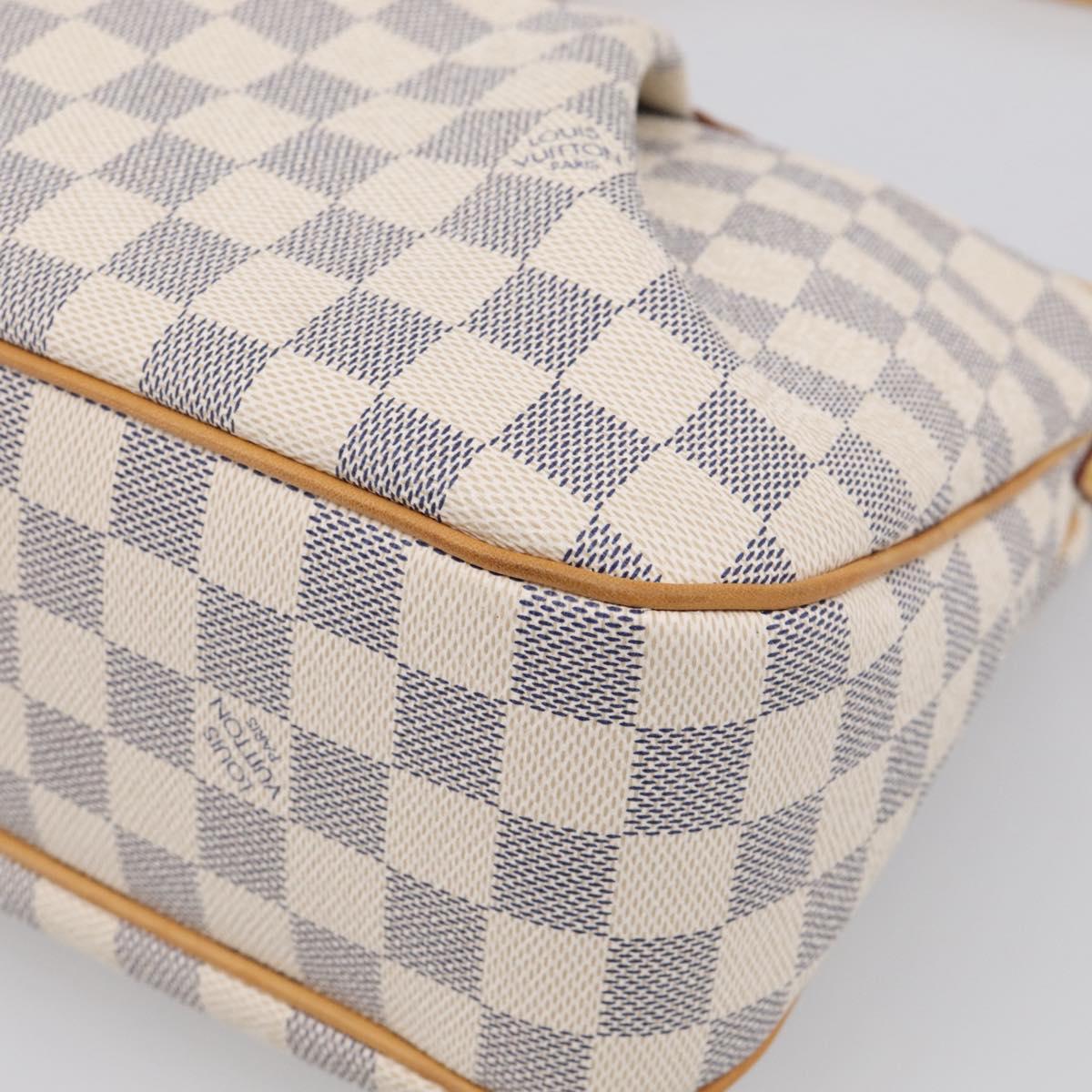 LOUIS VUITTON Damier Azur Siracusa PM Shoulder Bag N41113 LV Auth ki6967V