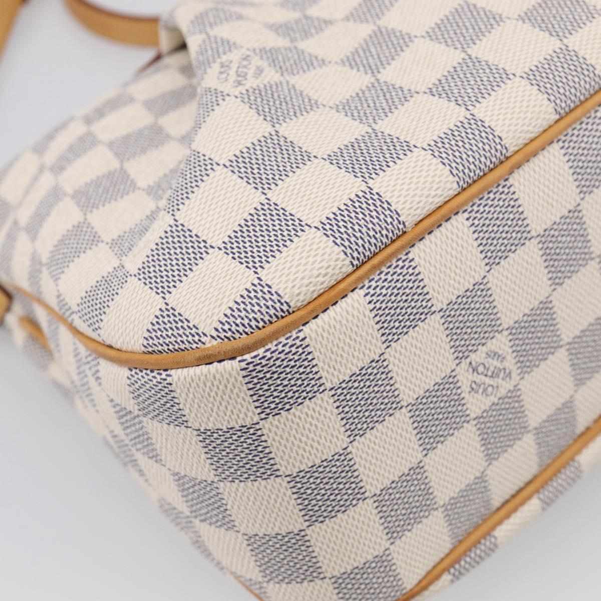 LOUIS VUITTON Damier Azur Siracusa PM Shoulder Bag N41113 LV Auth ki6967V