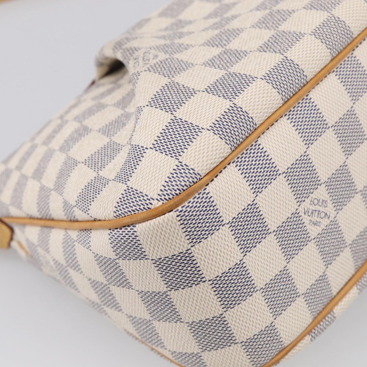 LOUIS VUITTON Damier Azur Siracusa PM Shoulder Bag N41113 LV Auth ki6967V