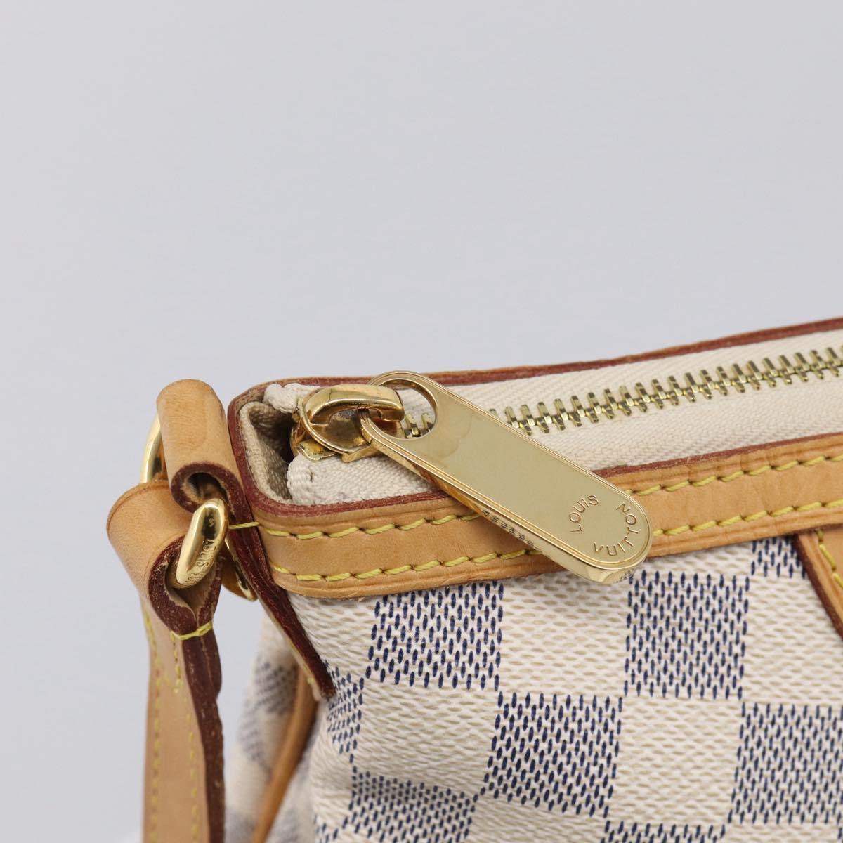 LOUIS VUITTON Damier Azur Siracusa PM Shoulder Bag N41113 LV Auth ki6967V