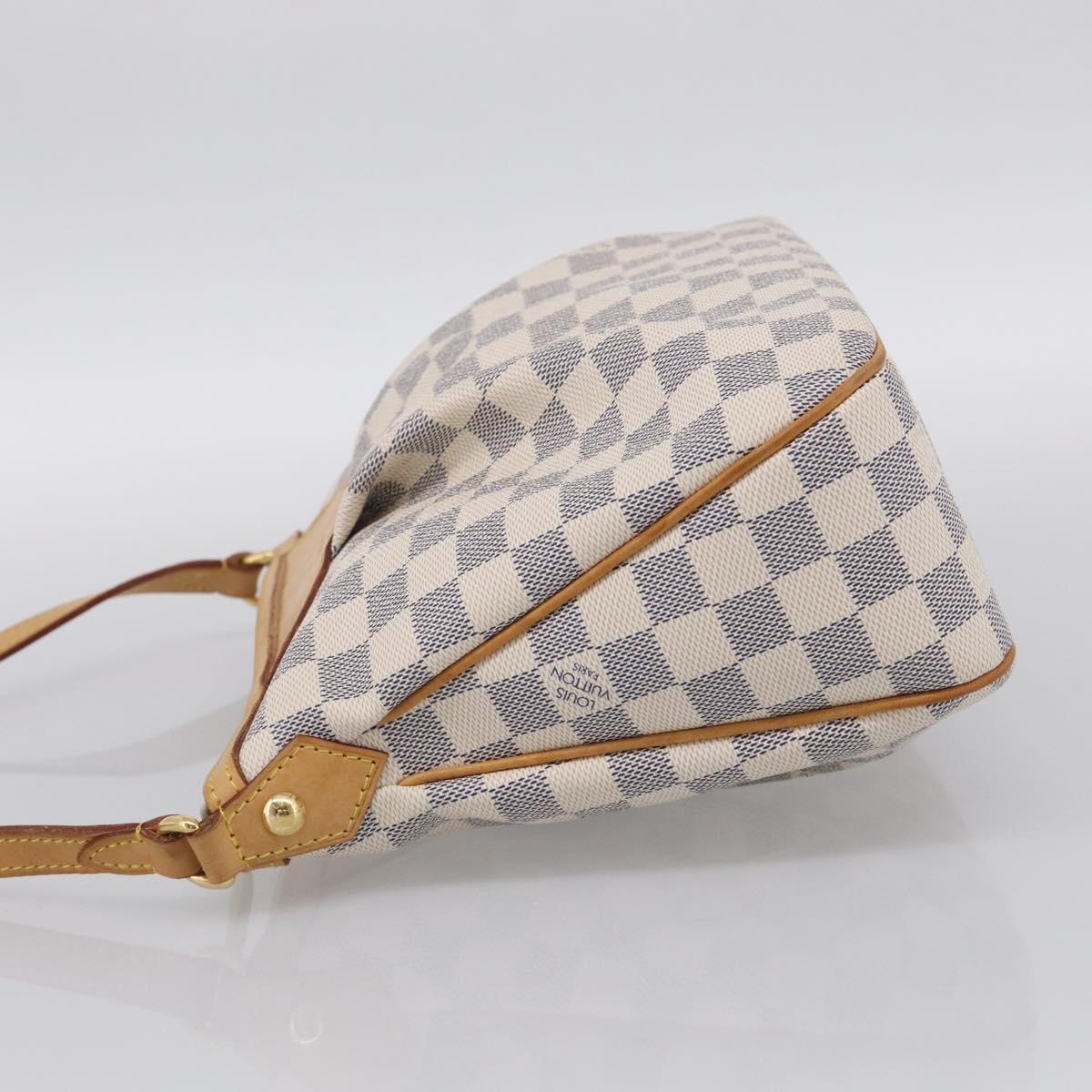 LOUIS VUITTON Damier Azur Siracusa PM Shoulder Bag N41113 LV Auth ki6967V