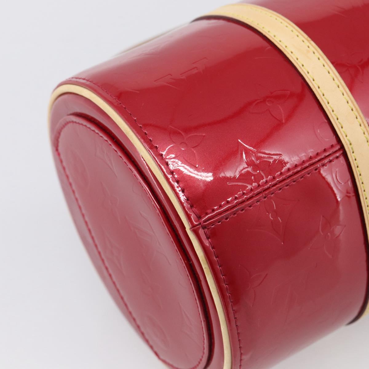 LOUIS VUITTON Monogram Vernis Bedford Hand Bag Red M91986 LV Auth ki6985V