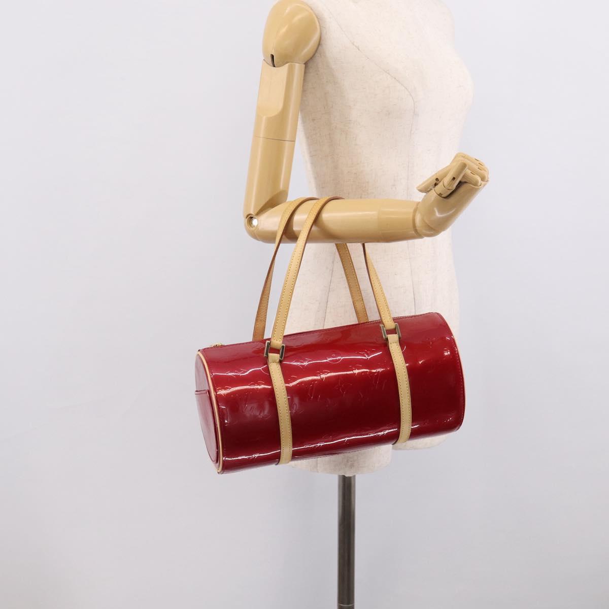 LOUIS VUITTON Monogram Vernis Bedford Hand Bag Red M91986 LV Auth ki6985V