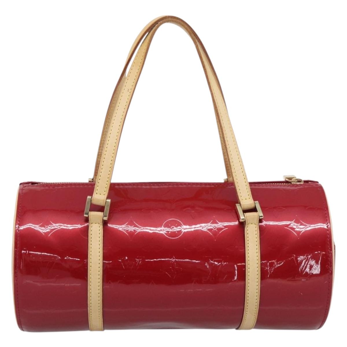 LOUIS VUITTON Monogram Vernis Bedford Hand Bag Red M91986 LV Auth ki6985V