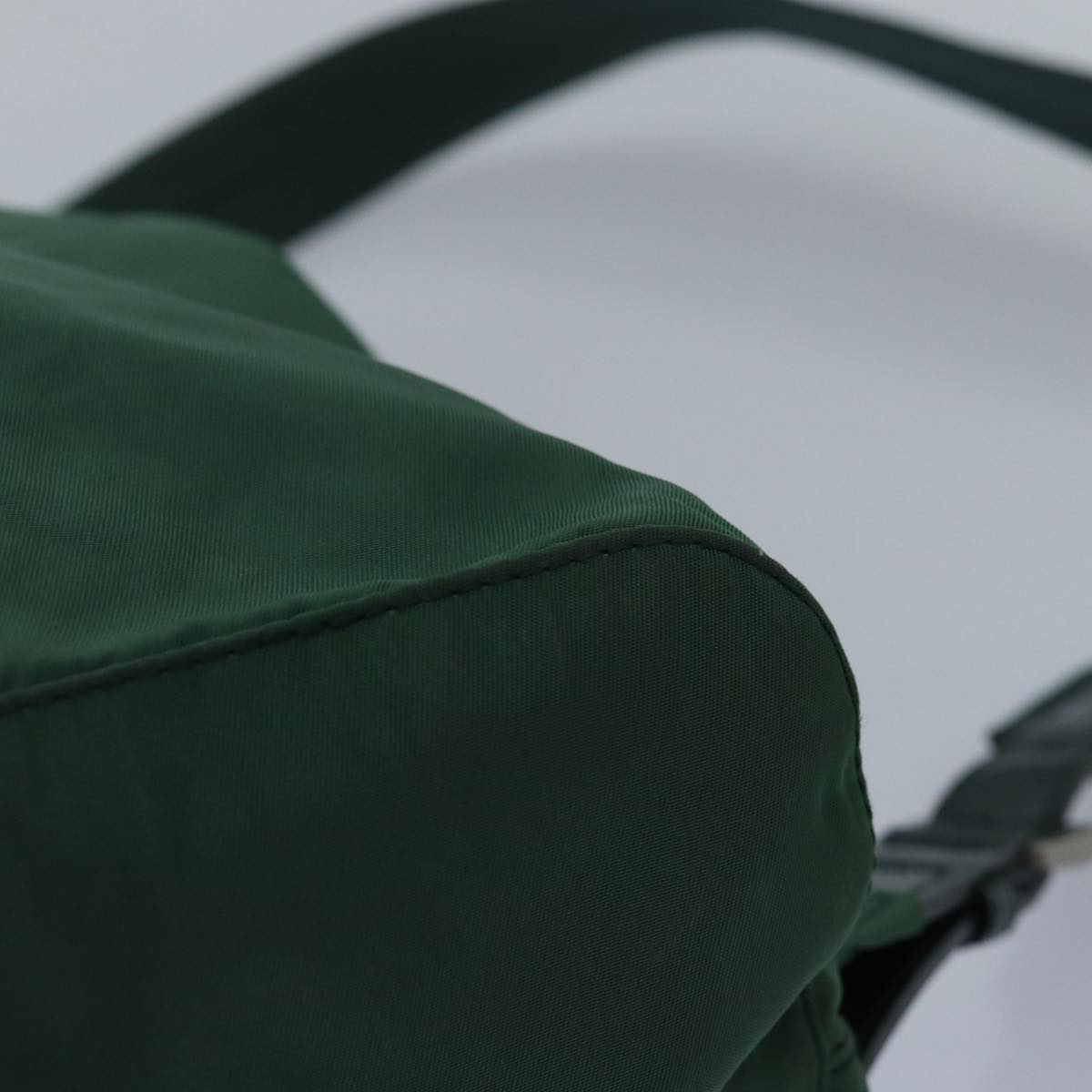 PRADA Backpack Nylon Green Auth kk262