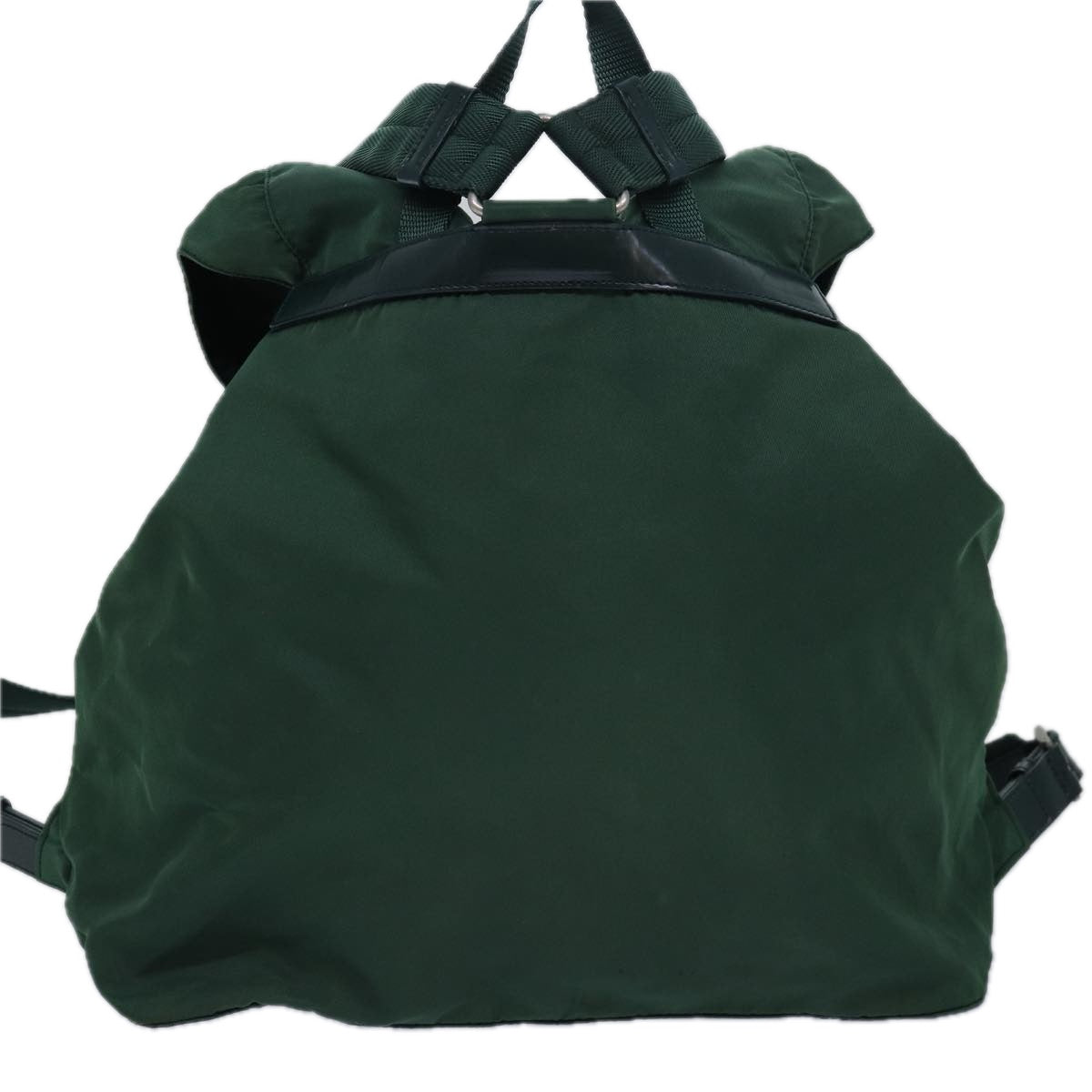 PRADA Backpack Nylon Green Auth kk262