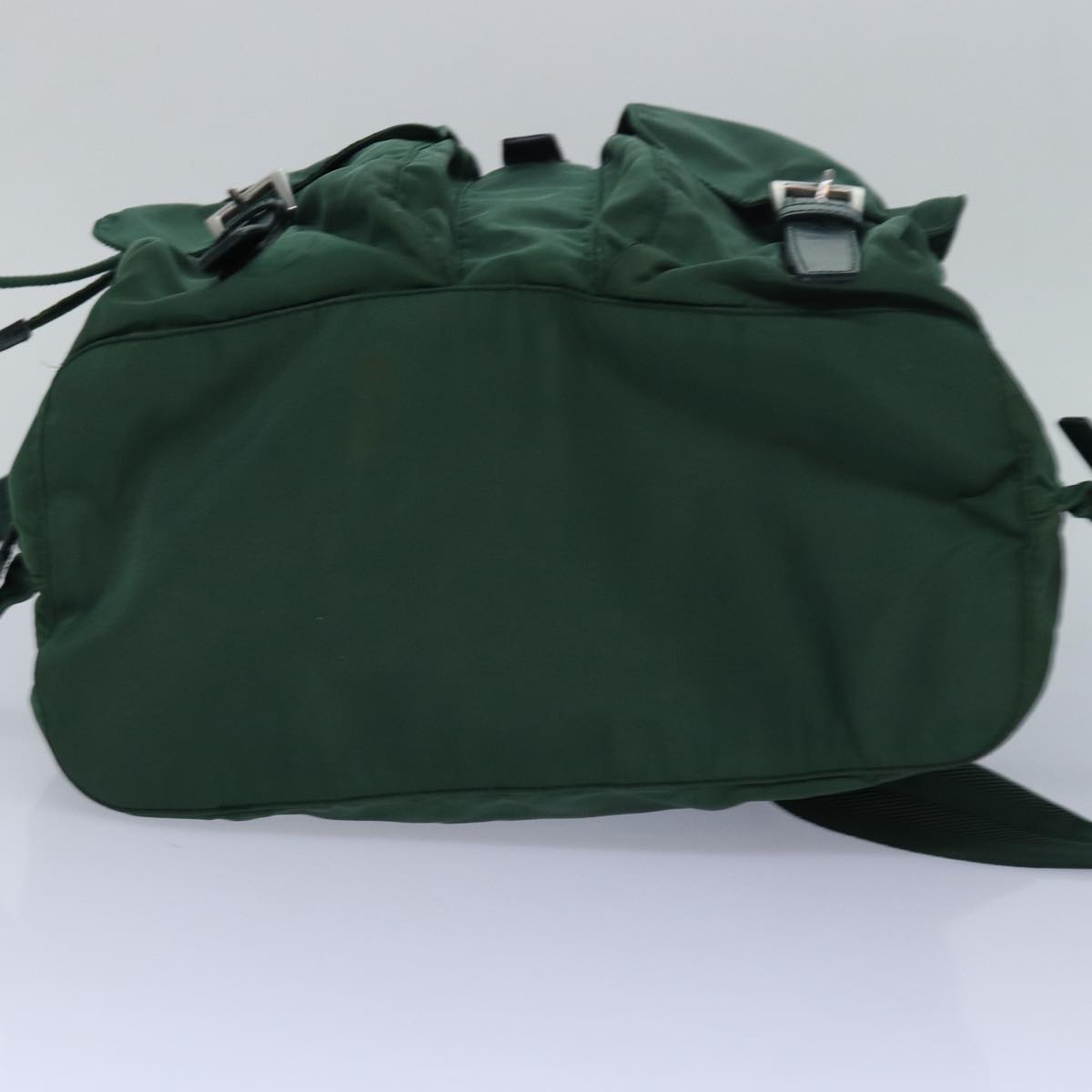 PRADA Backpack Nylon Green Auth kk262