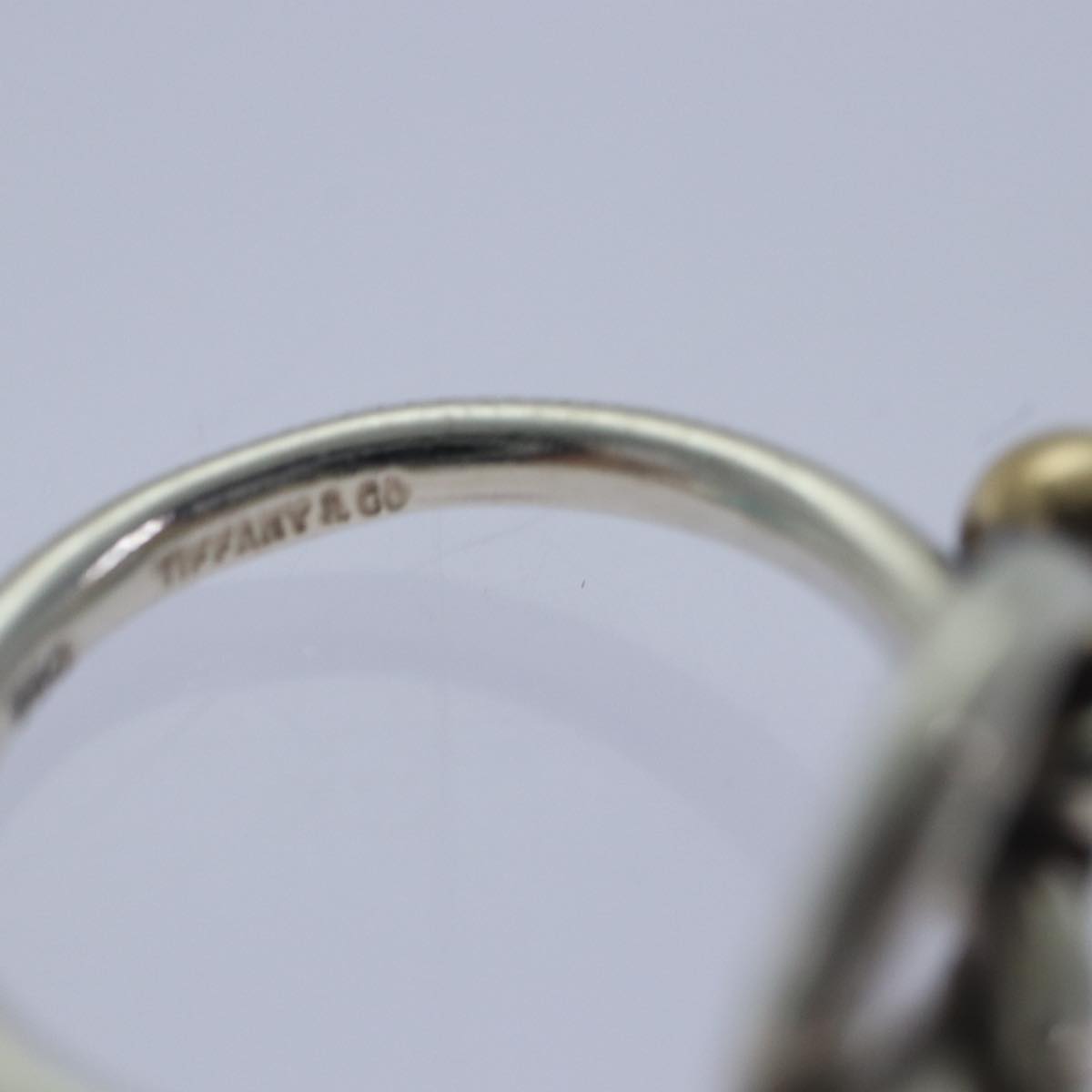 TIFFANY&Co. Ring Ag925 Silver #8(JP Size) Auth kk320