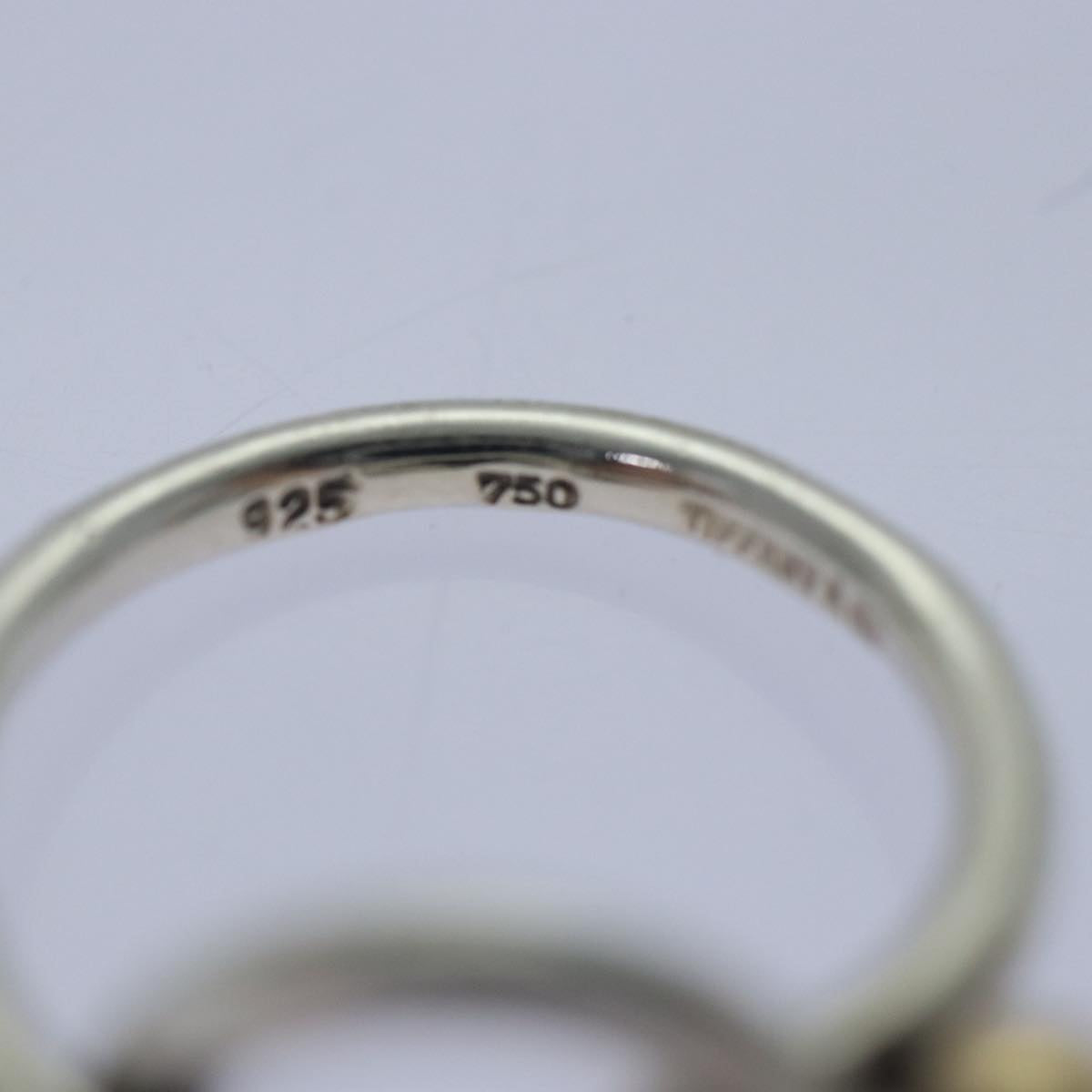 TIFFANY&Co. Ring Ag925 Silver #8(JP Size) Auth kk320