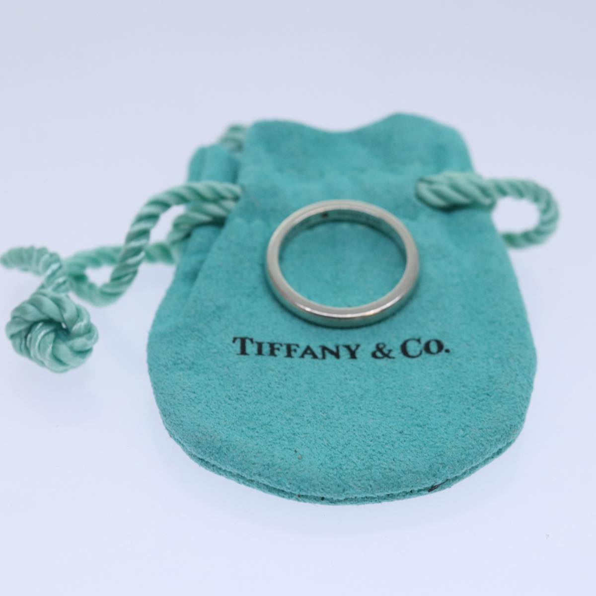 TIFFANY&Co. Ring Ag925 Silver #14(JP Size) Auth kk324