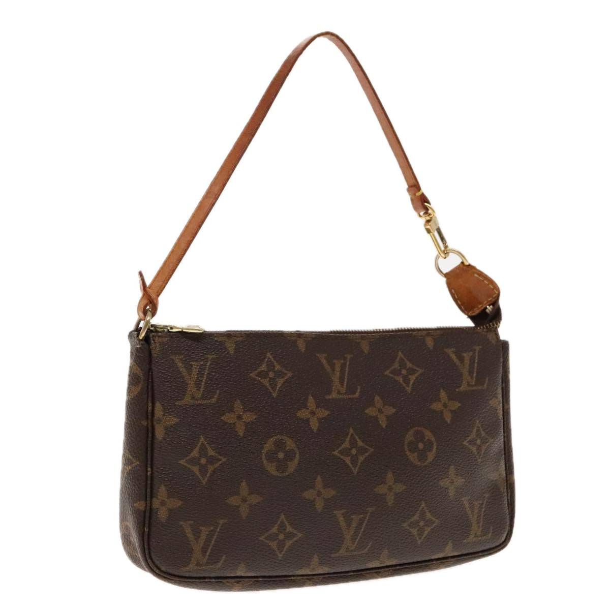 LOUIS VUITTON Monogram Pochette Accessoires Pouch M51980 LV Auth kk352