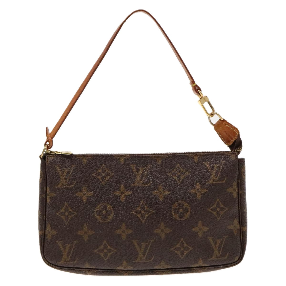 LOUIS VUITTON Monogram Pochette Accessoires Pouch M51980 LV Auth kk352