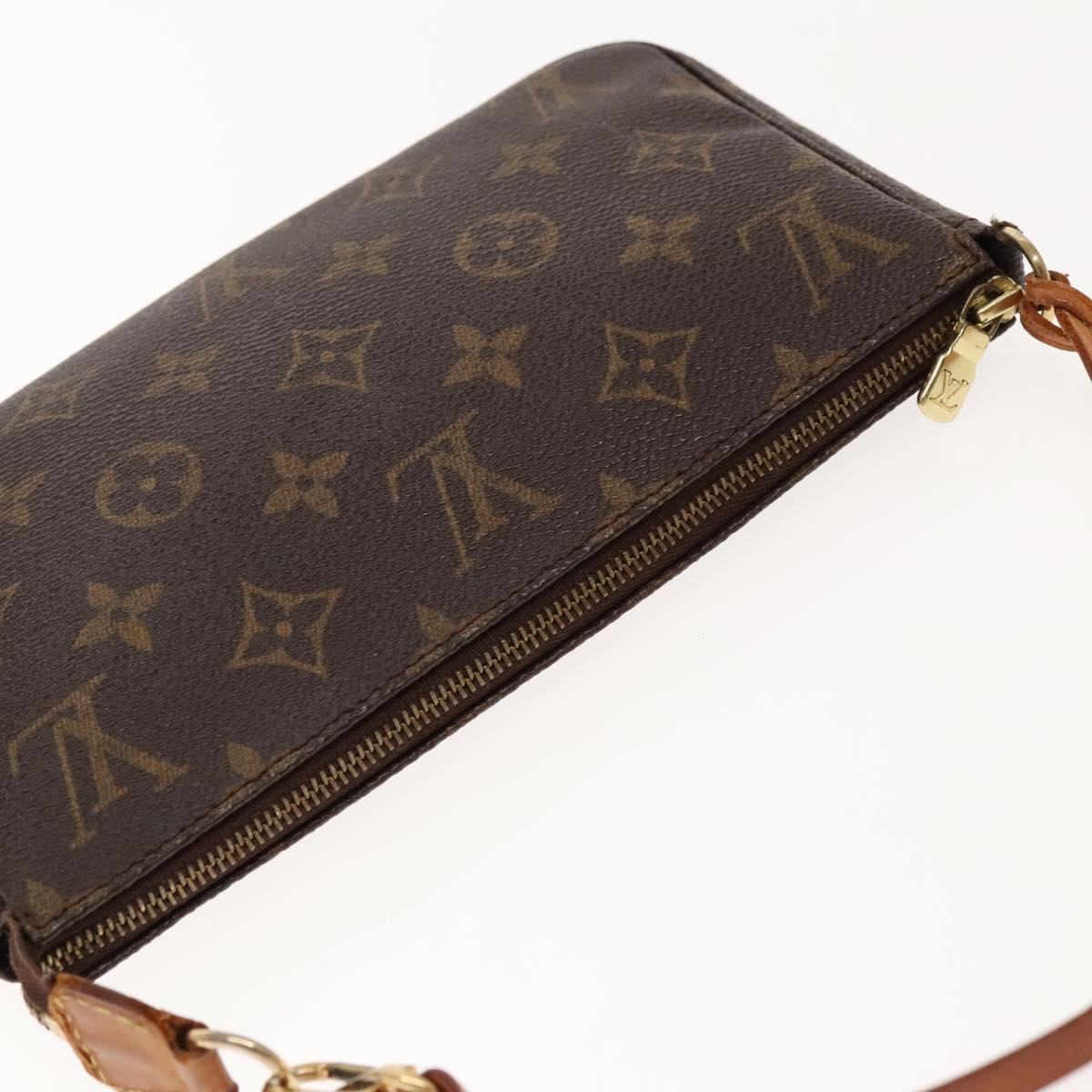 LOUIS VUITTON Monogram Pochette Accessoires Pouch M51980 LV Auth kk352