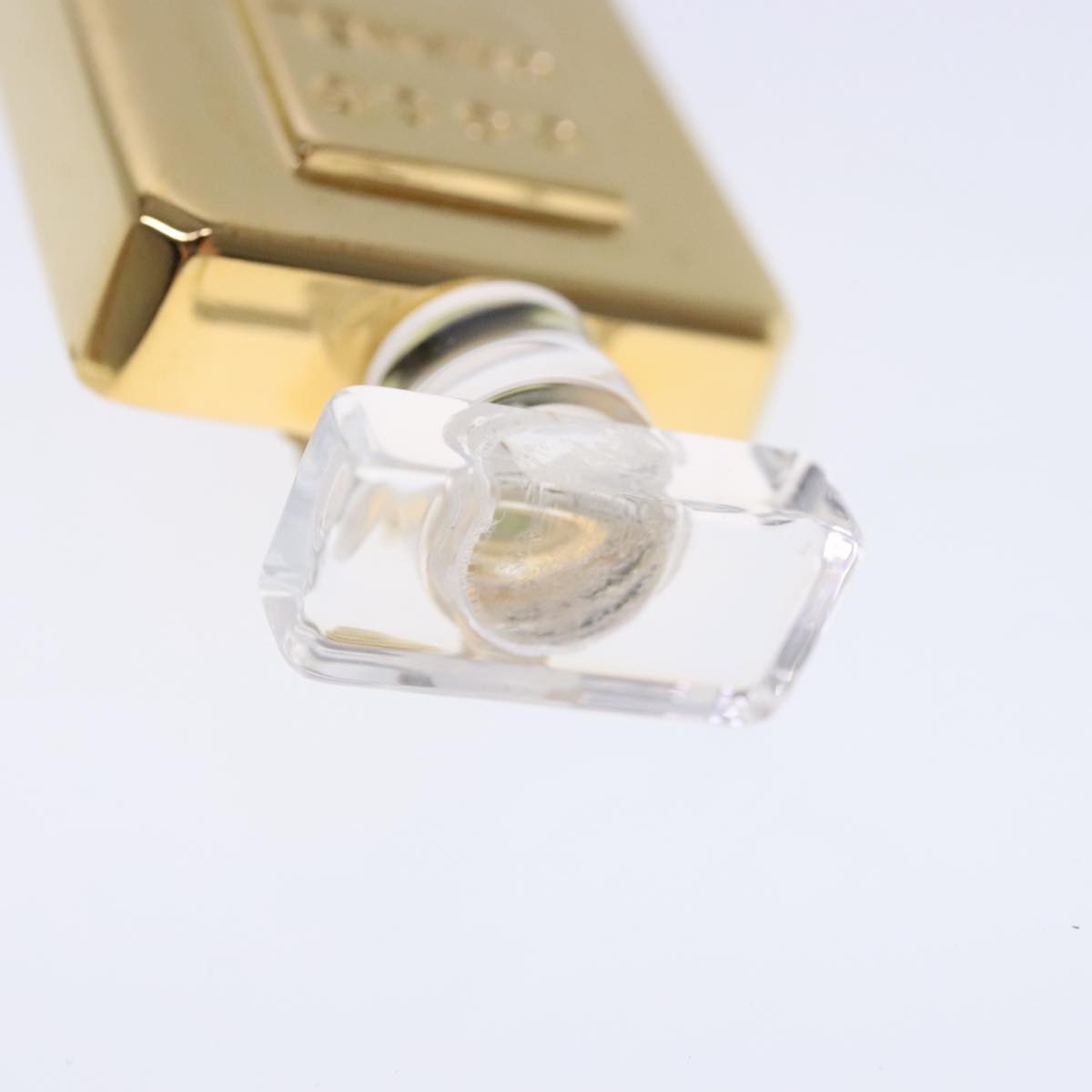 CHANEL Perfume Bottle Earring metal Gold CC Auth kk361