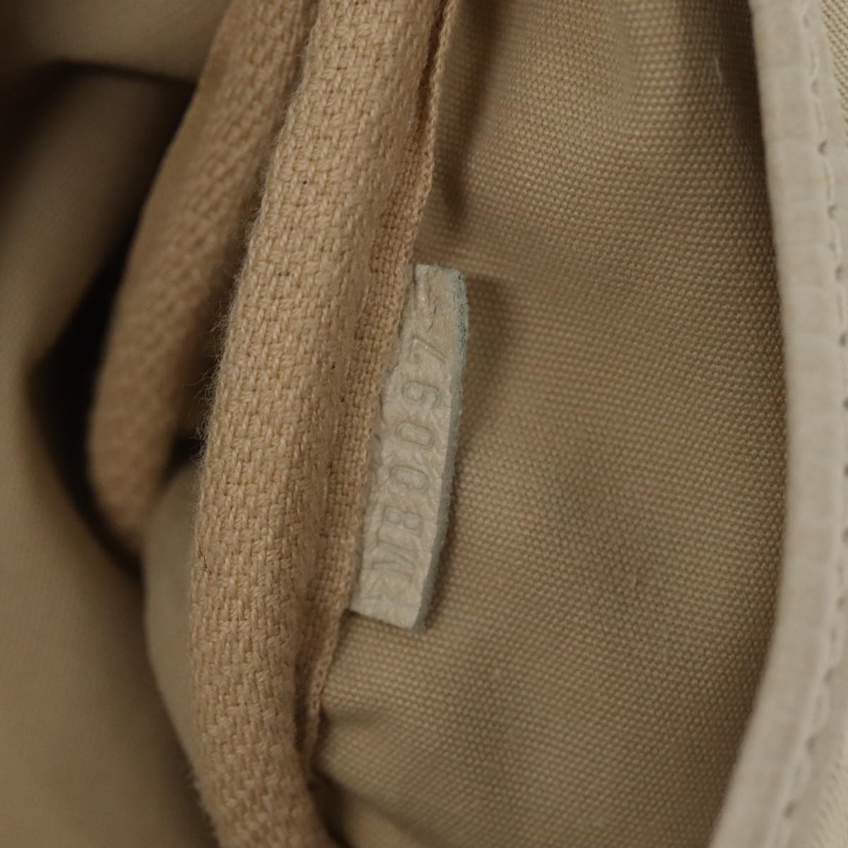 LOUIS VUITTON Monogram Mini Lin Saumur PM Shoulder Bag Ivory M95314 Auth kk368V