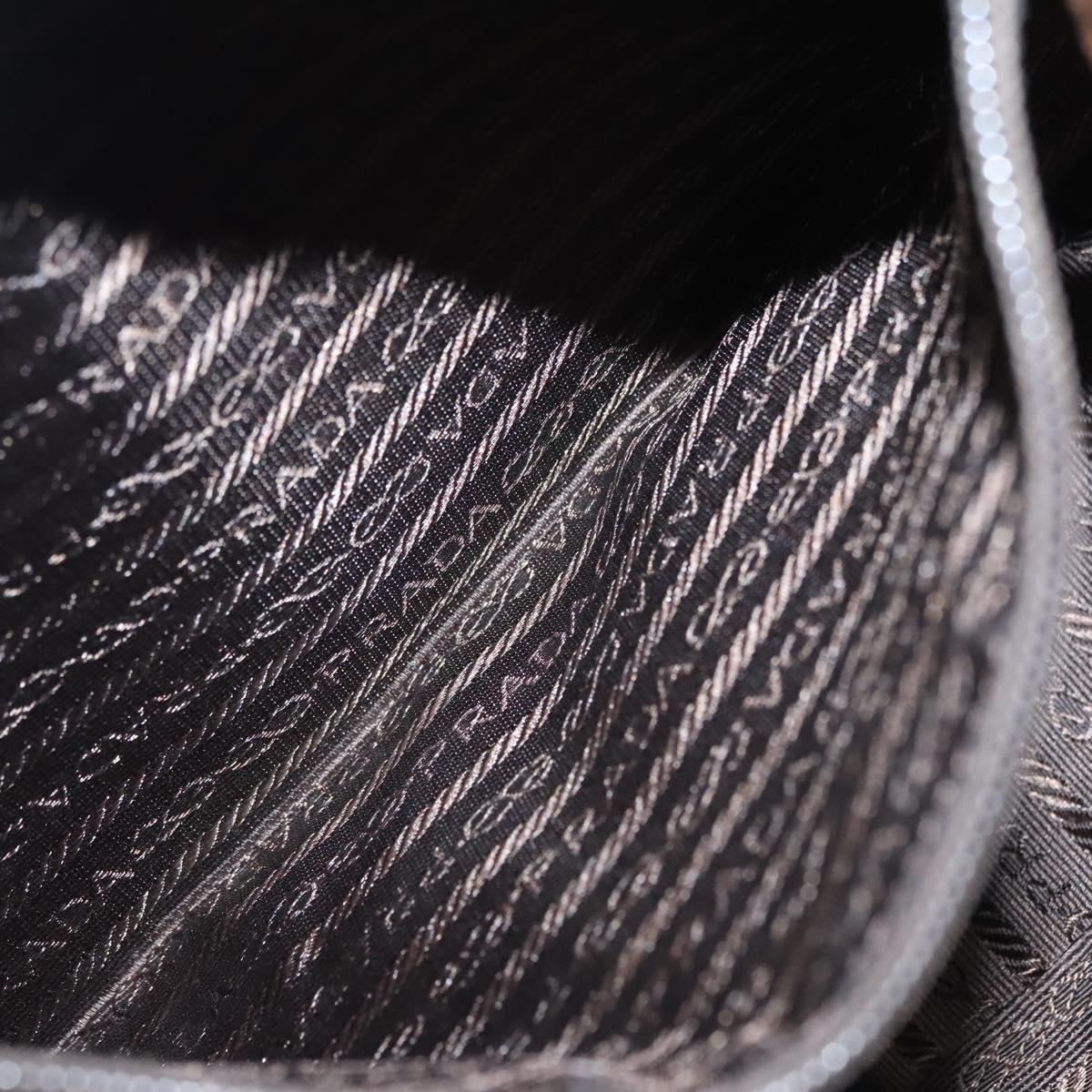 PRADA Shoulder Bag Leather Brown Auth kk437