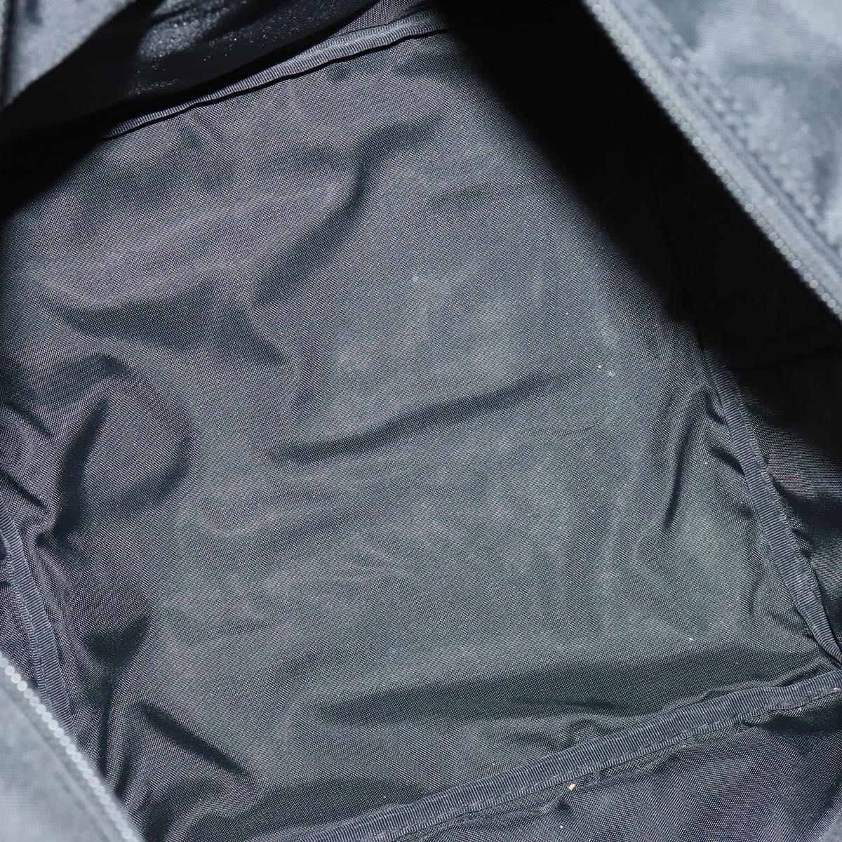 BURBERRY Nova Check Blue Label Tote Bag Nylon Beige Silver Auth kk468