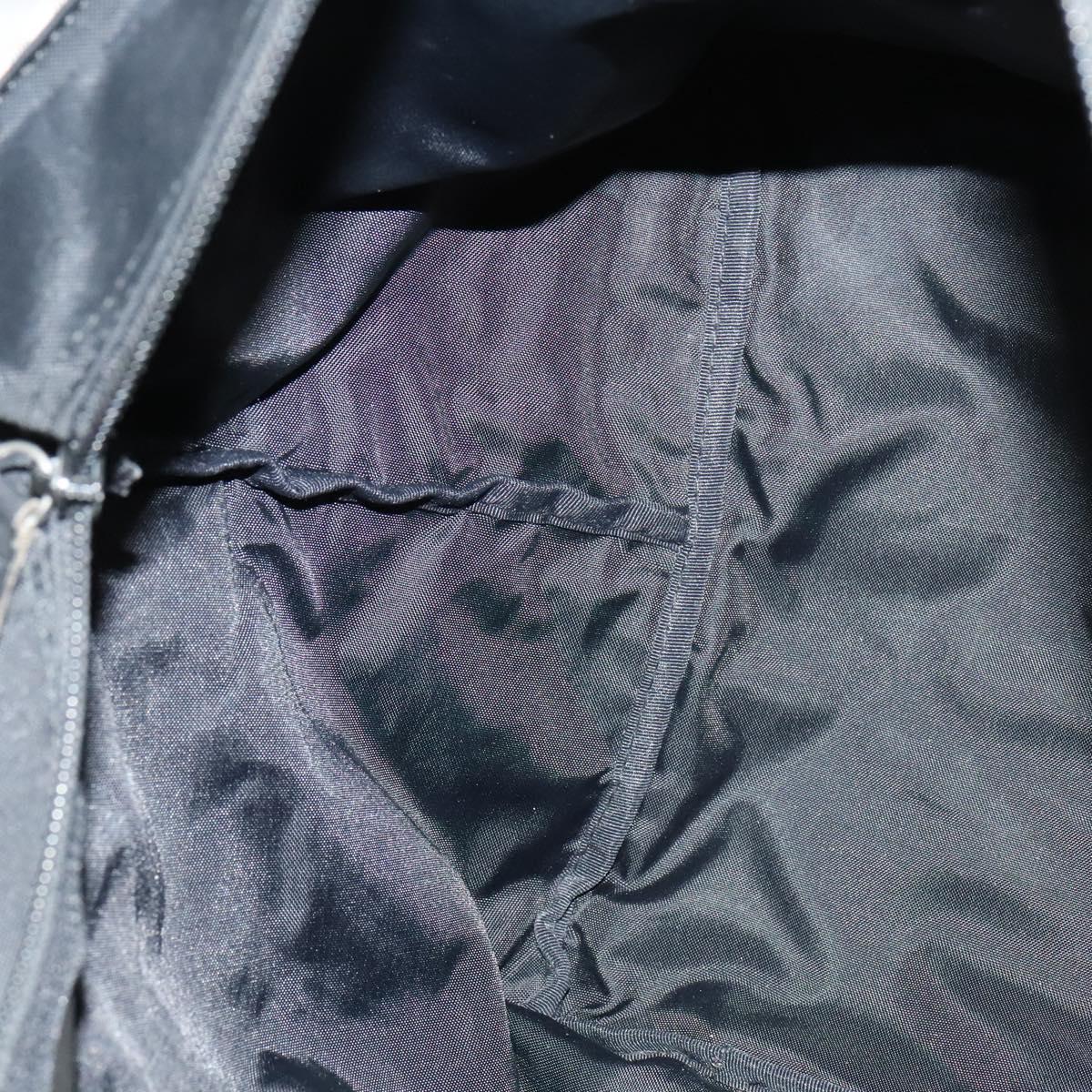 BURBERRY Nova Check Blue Label Tote Bag Nylon Beige Silver Auth kk468