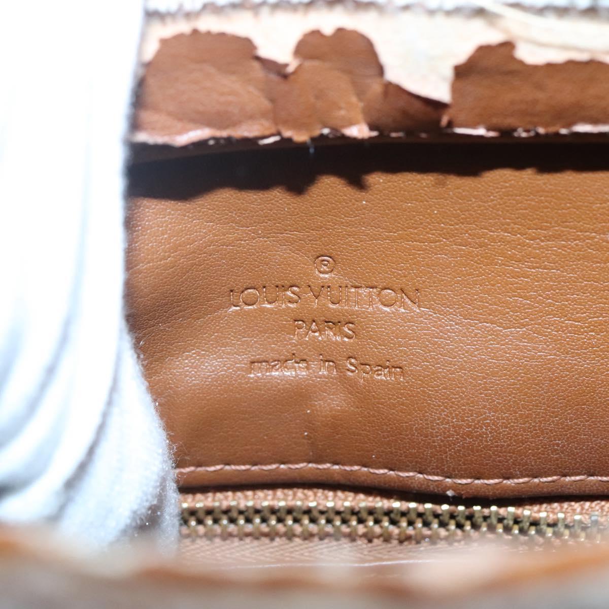 LOUIS VUITTON Monogram Vernis Houston Hand Bag Bronze M91122 LV Auth kk480